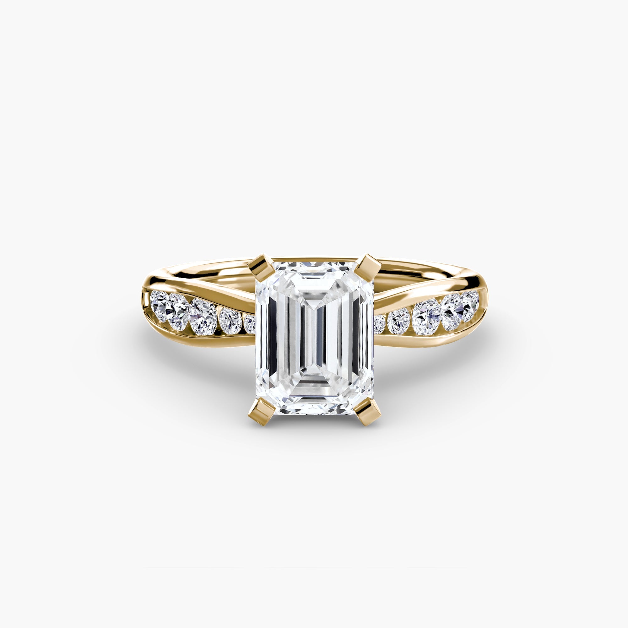 Solitaire with Pavé 3 - Prestige Stones
