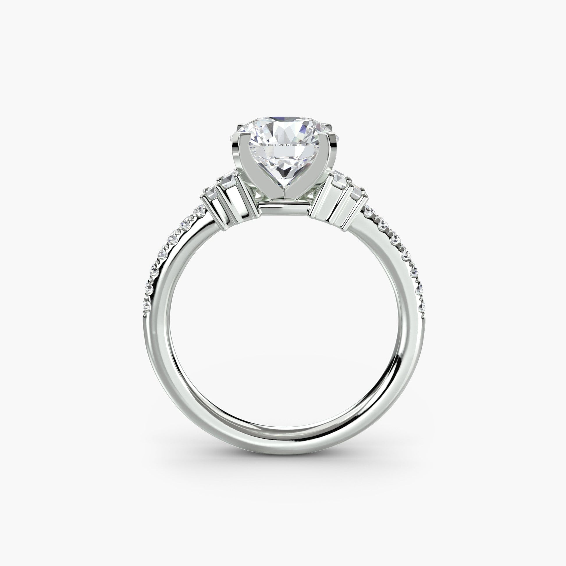 Solitaire with Pavé 4 - Prestige Stones