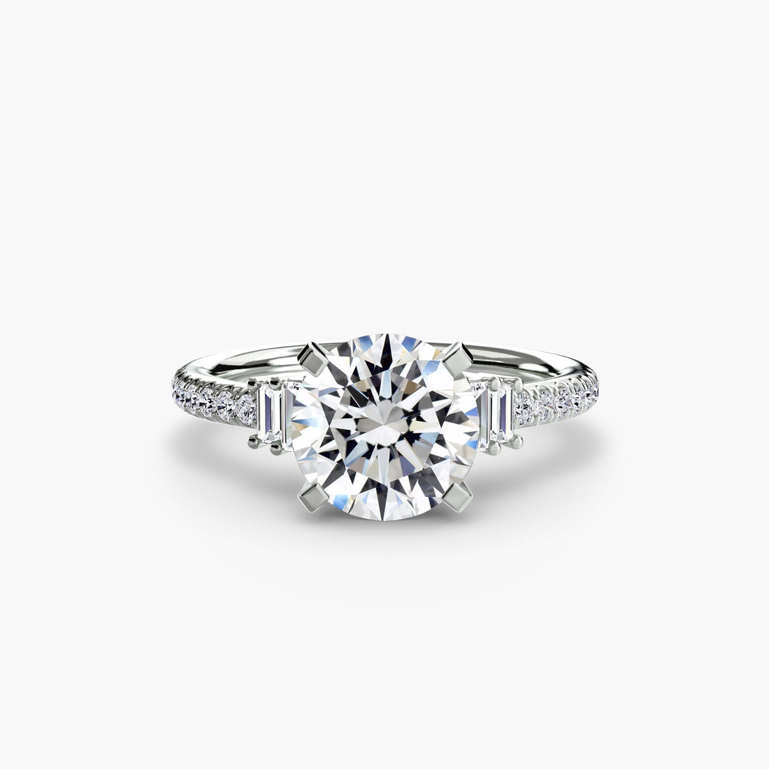 Solitaire with Pavé 4 - Prestige Stones