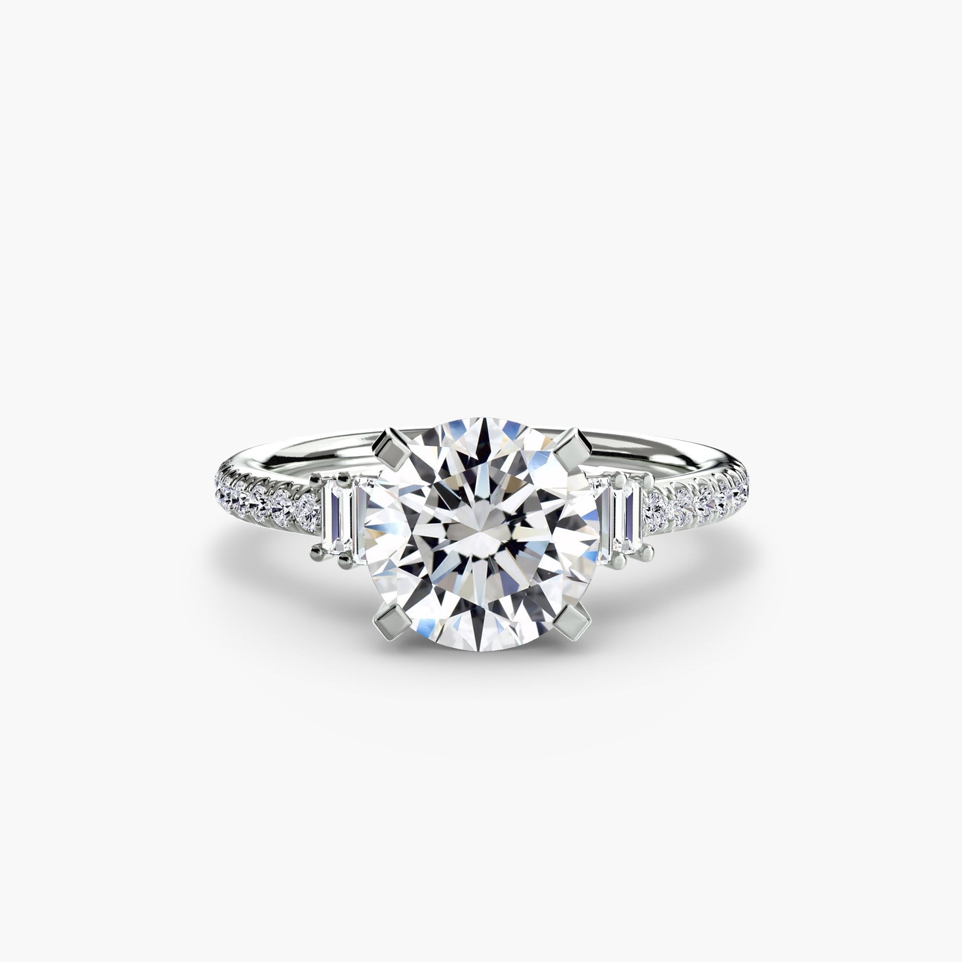 Solitaire with Pavé 4 - Prestige Stones