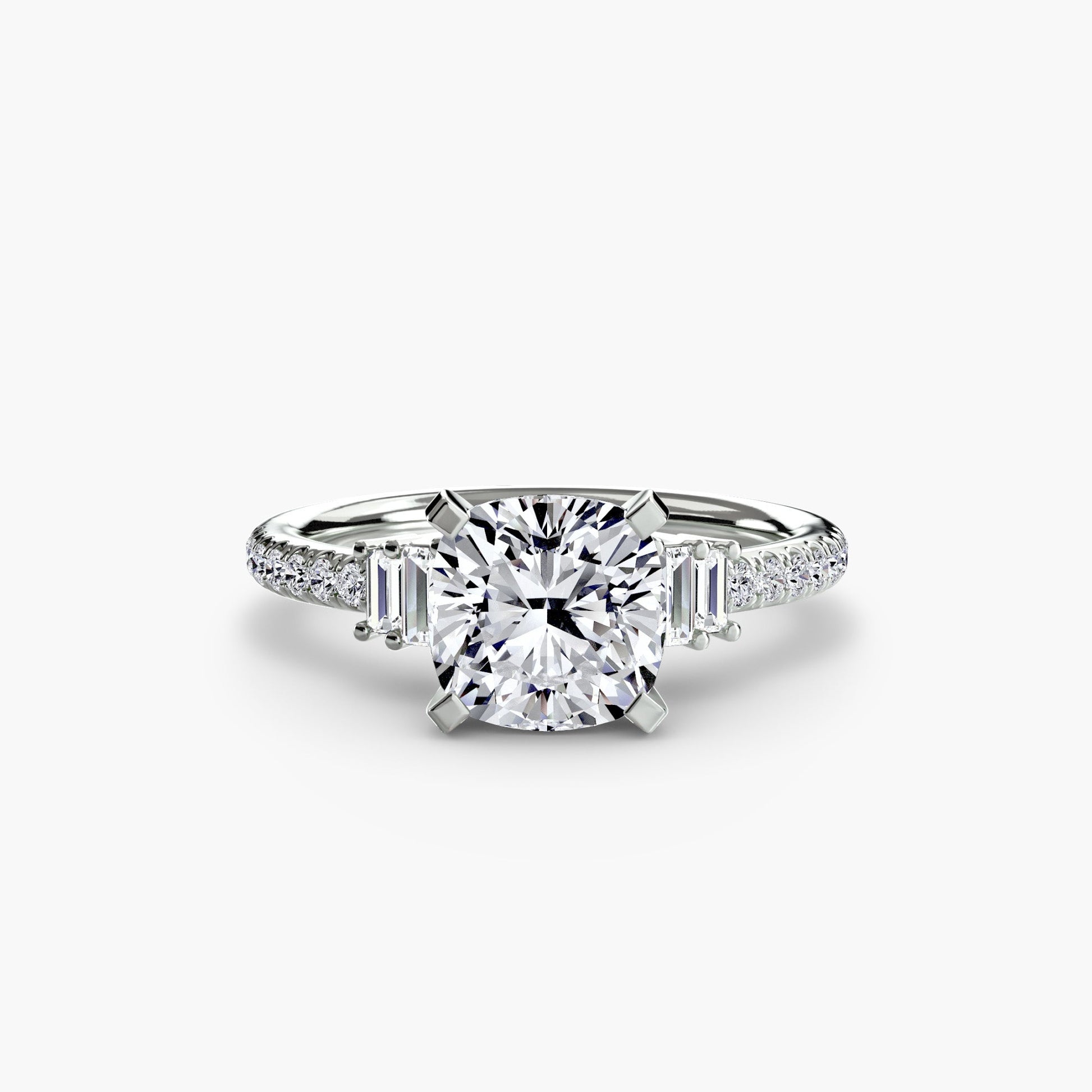 Solitaire with Pavé 4 - Prestige Stones