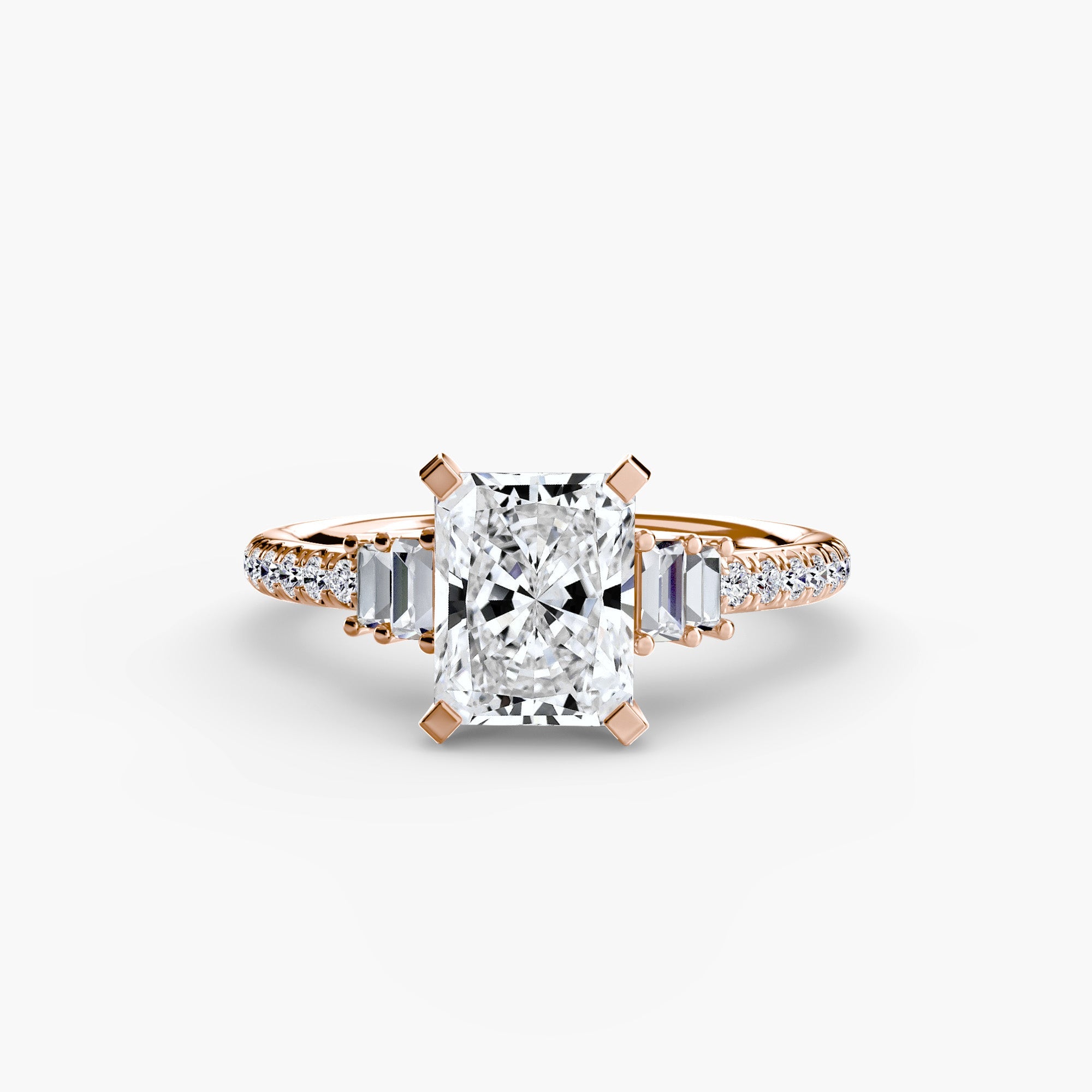 Solitaire with Pavé 4 - Prestige Stones