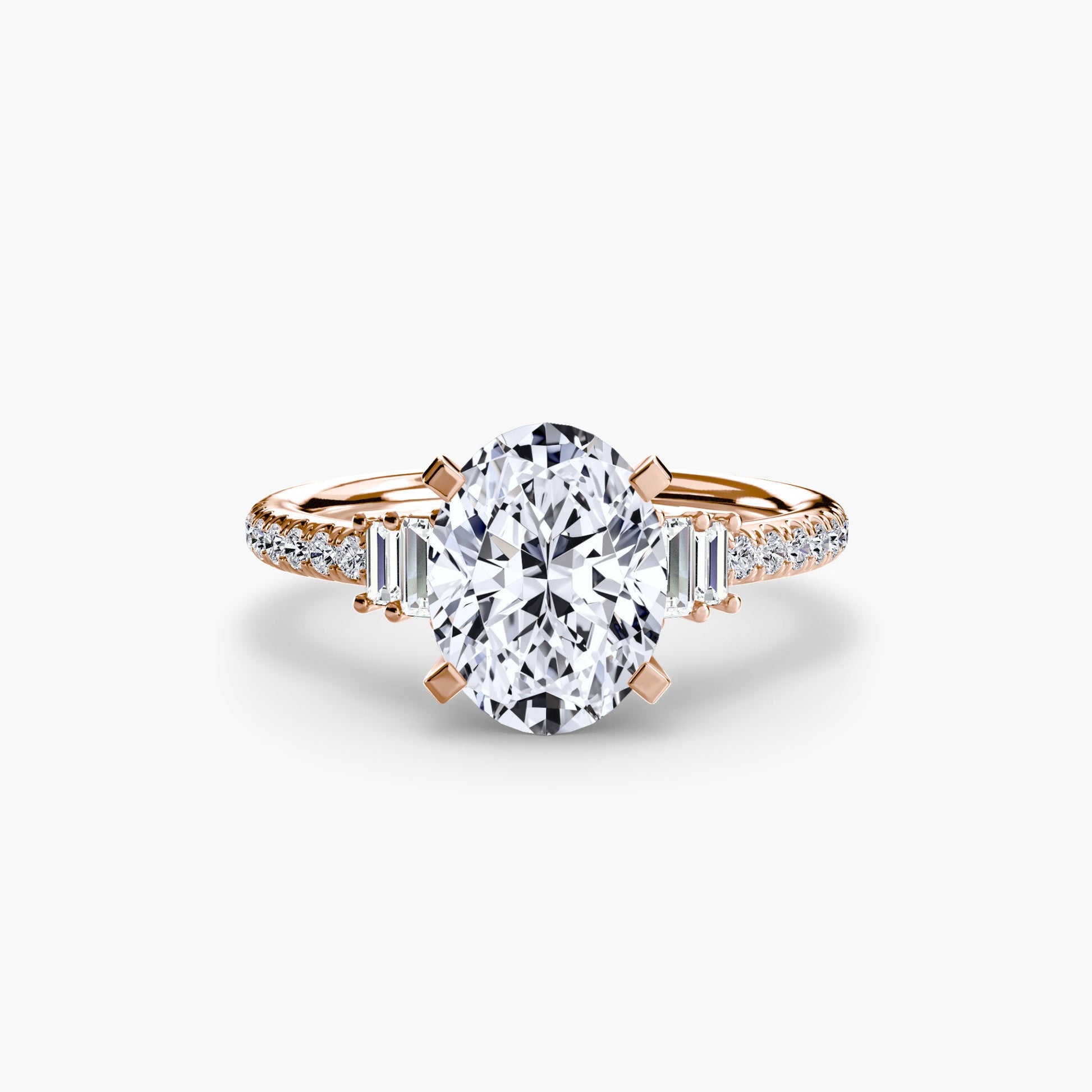 Solitaire with Pavé 4 - Prestige Stones
