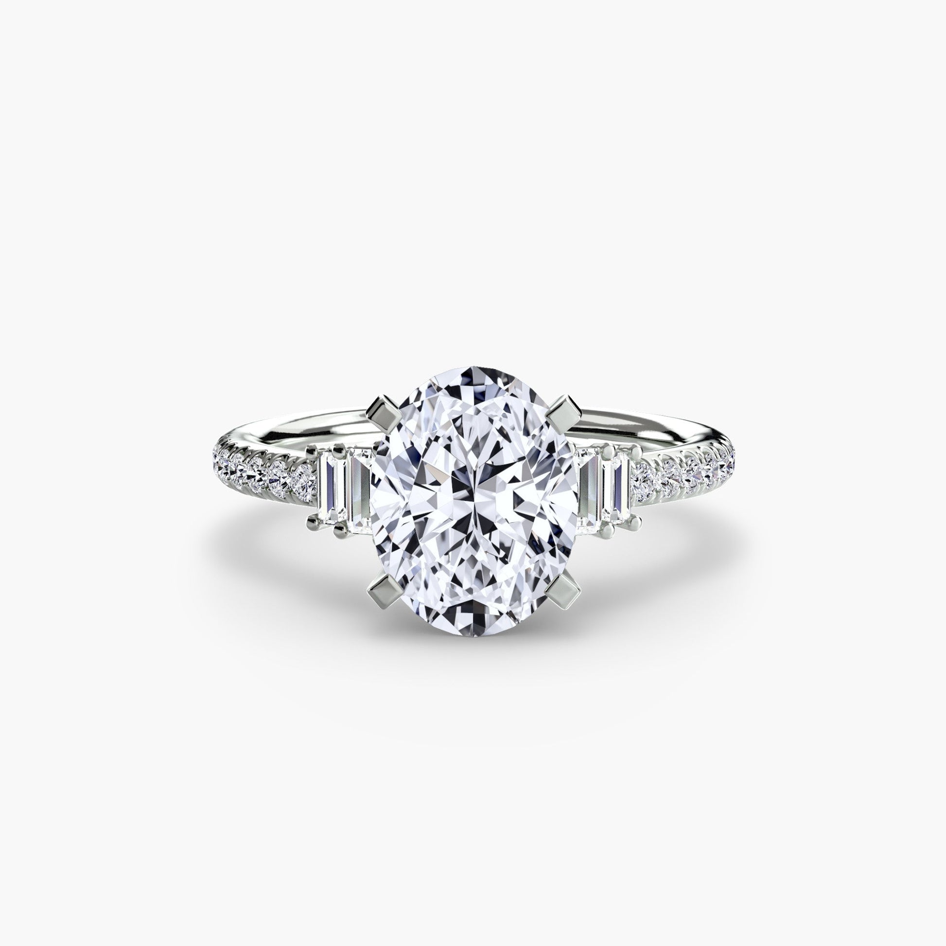 Solitaire with Pavé 4 - Prestige Stones