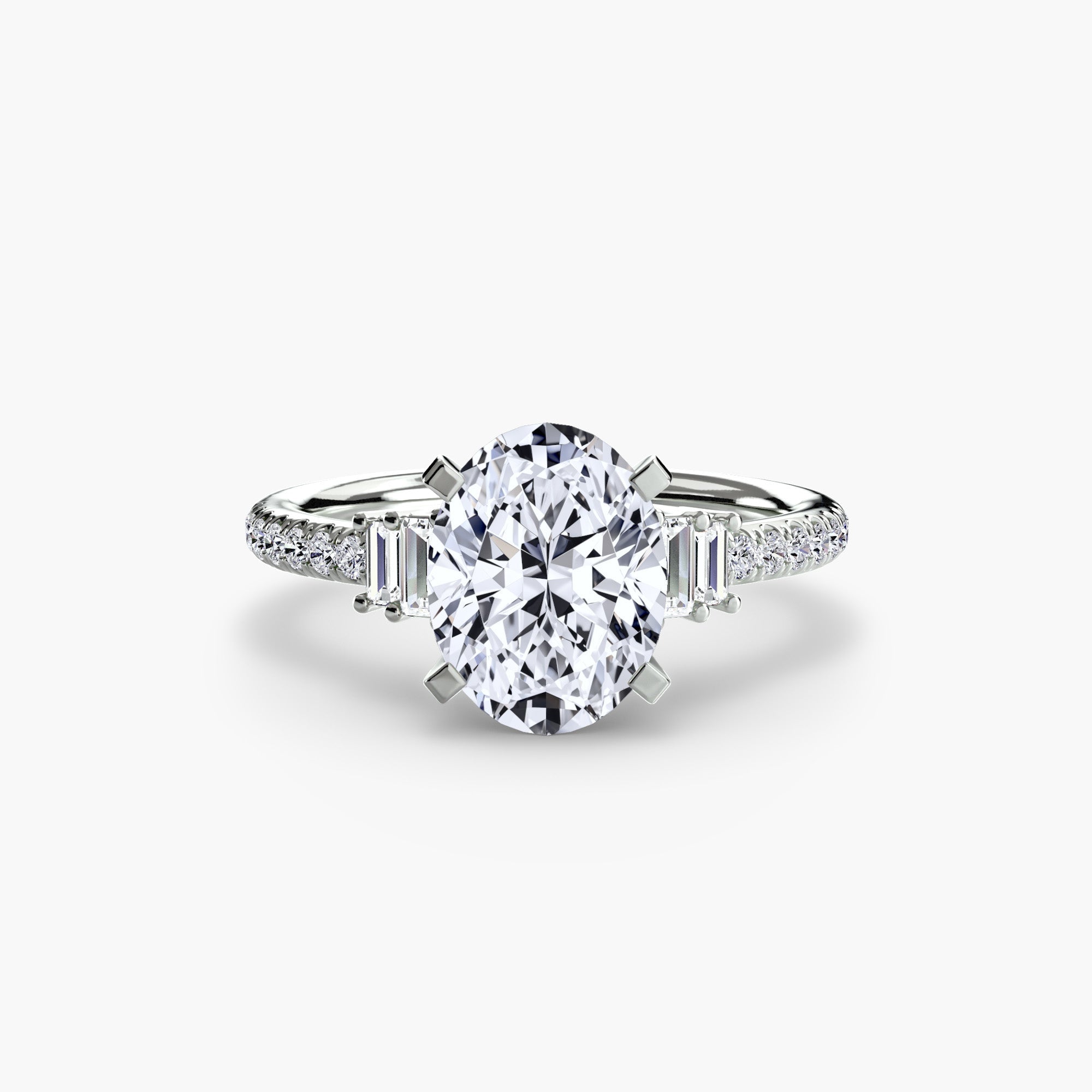 Solitaire with Pavé 4 - Prestige Stones
