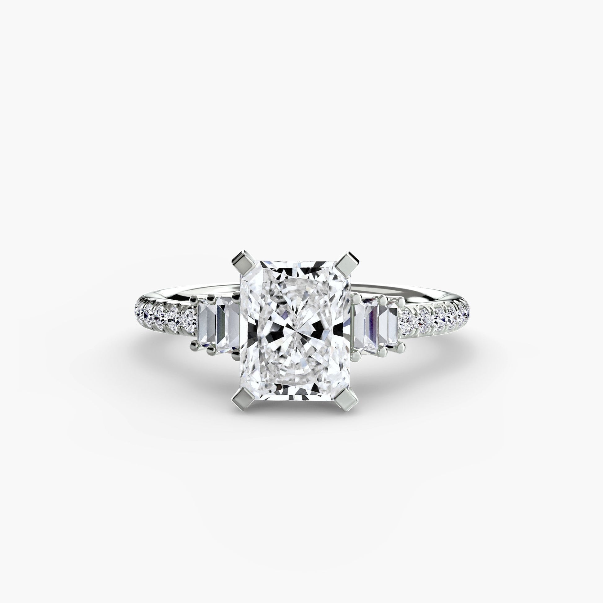 Solitaire with Pavé 4 - Prestige Stones