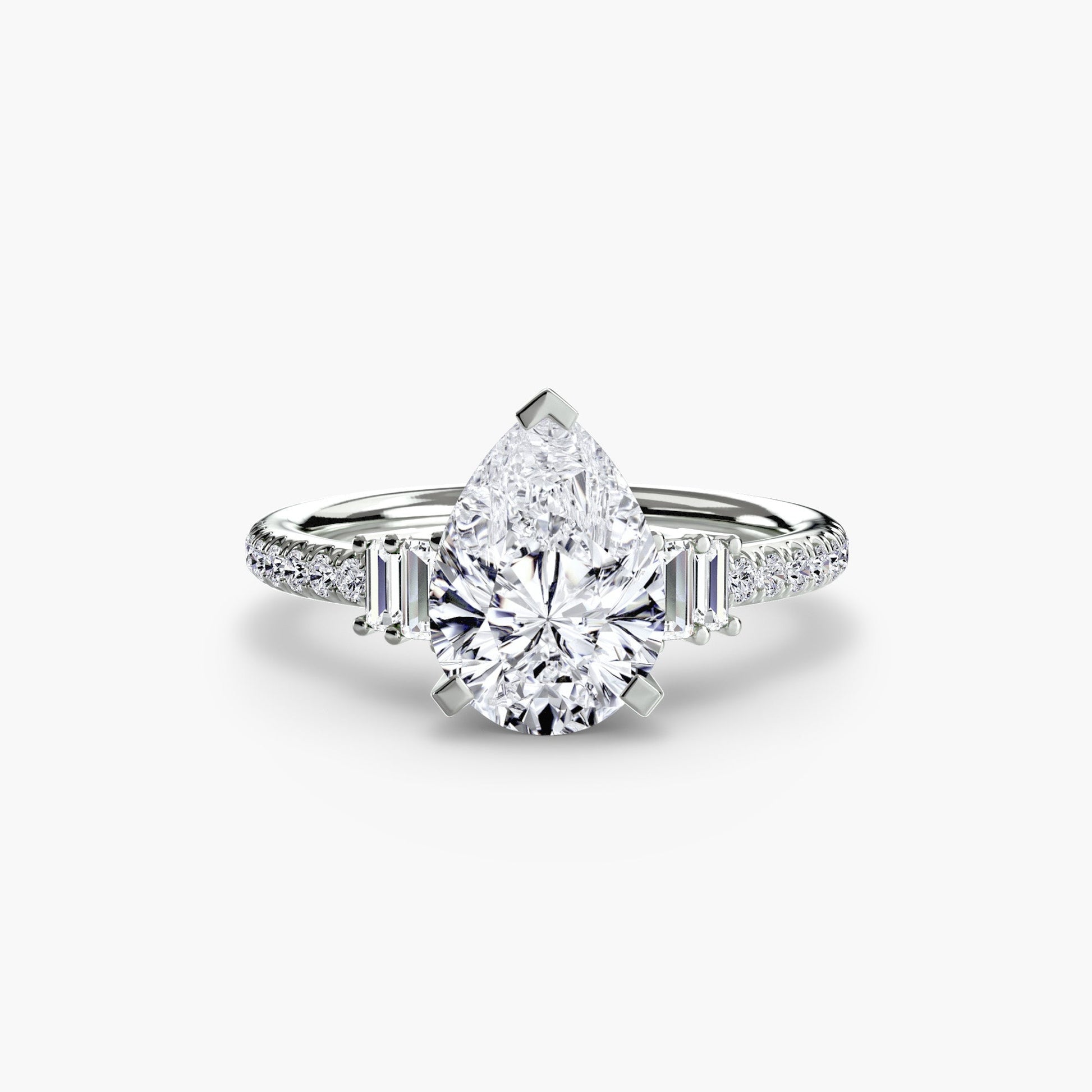 Solitaire with Pavé 4 - Prestige Stones