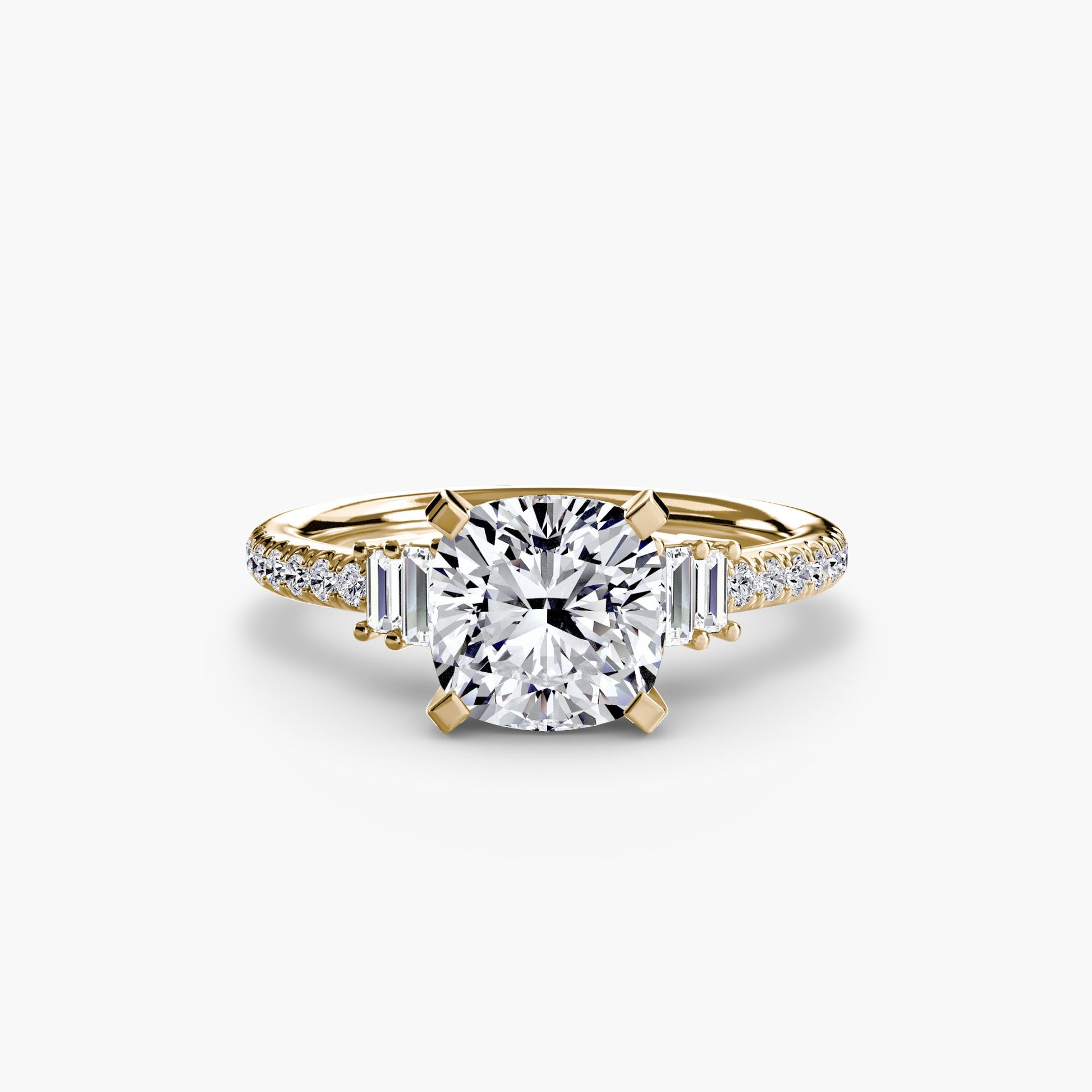Solitaire with Pavé 4 - Prestige Stones