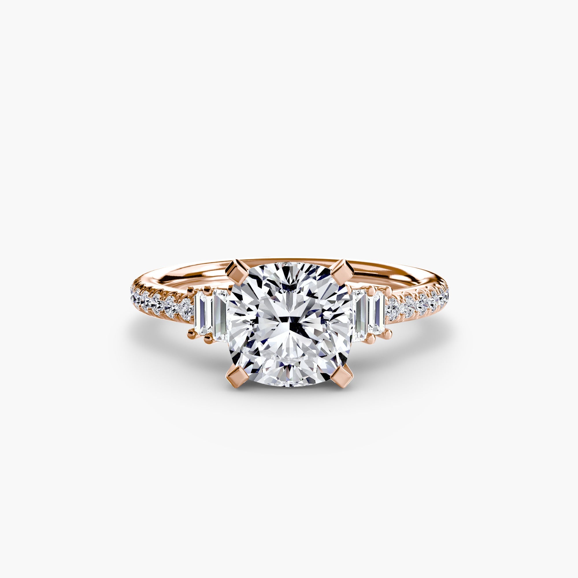 Solitaire with Pavé 4 - Prestige Stones
