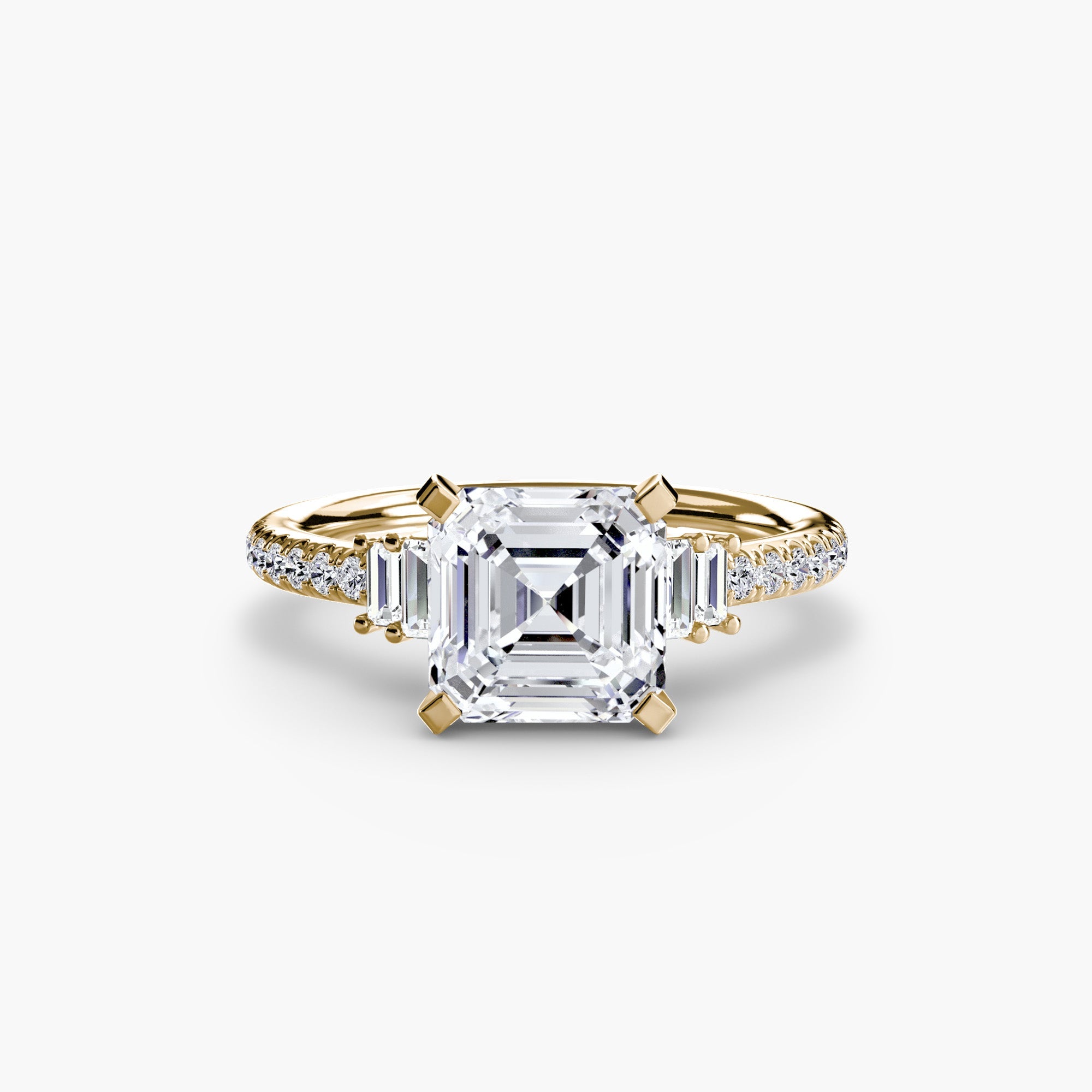 Solitaire with Pavé 4 - Prestige Stones