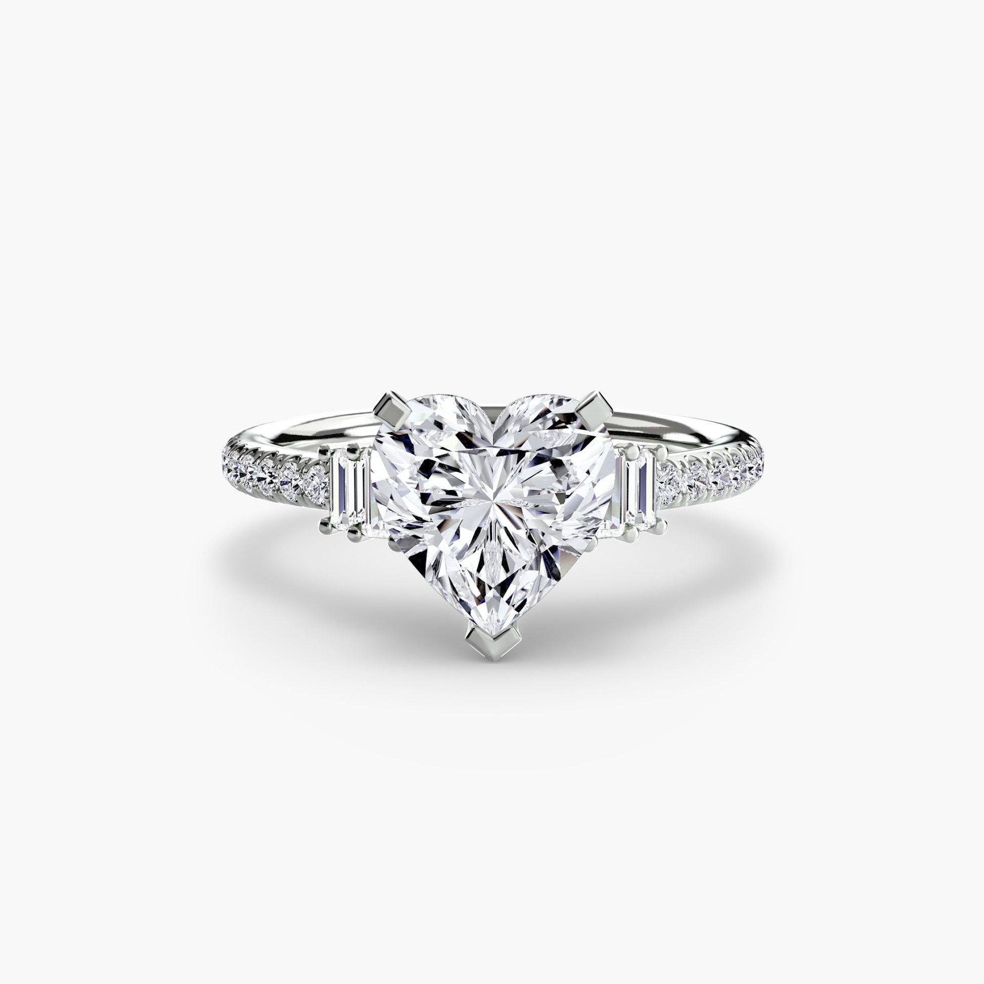 Solitaire with Pavé 4 - Prestige Stones