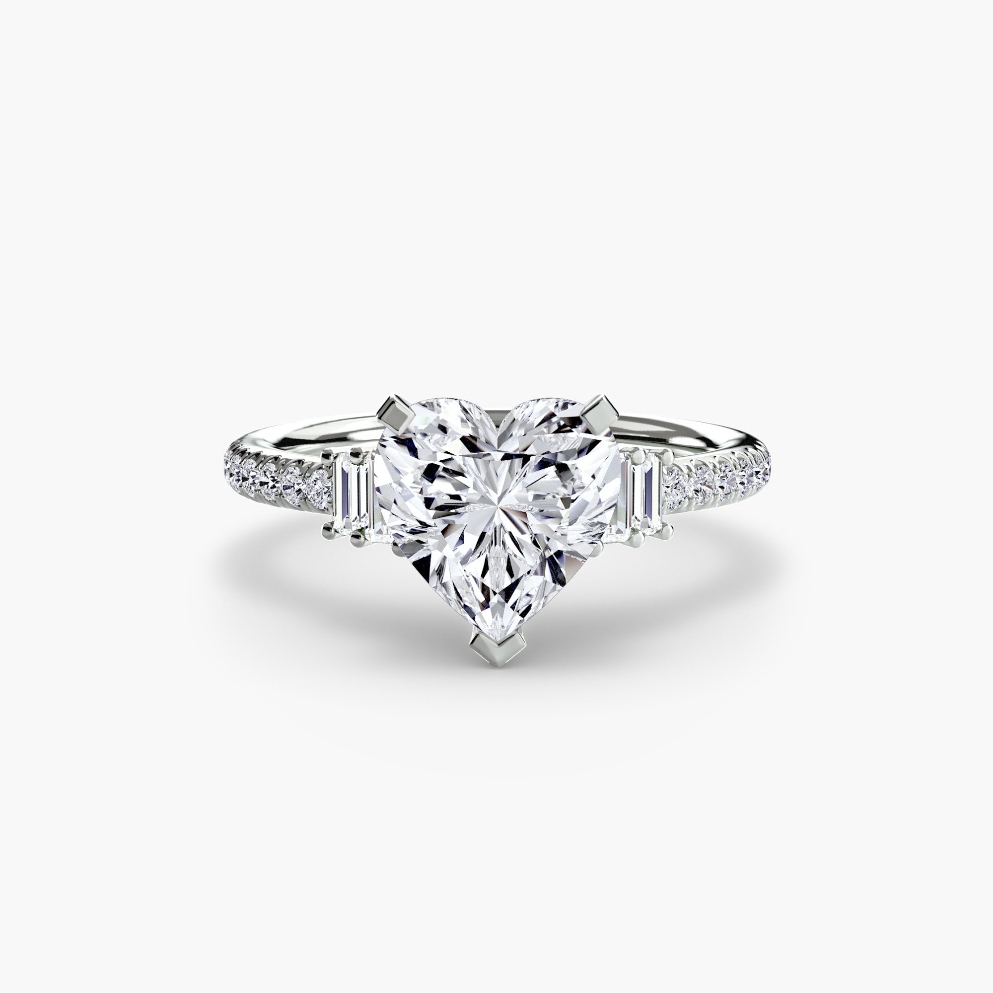 Solitaire with Pavé 4 - Prestige Stones