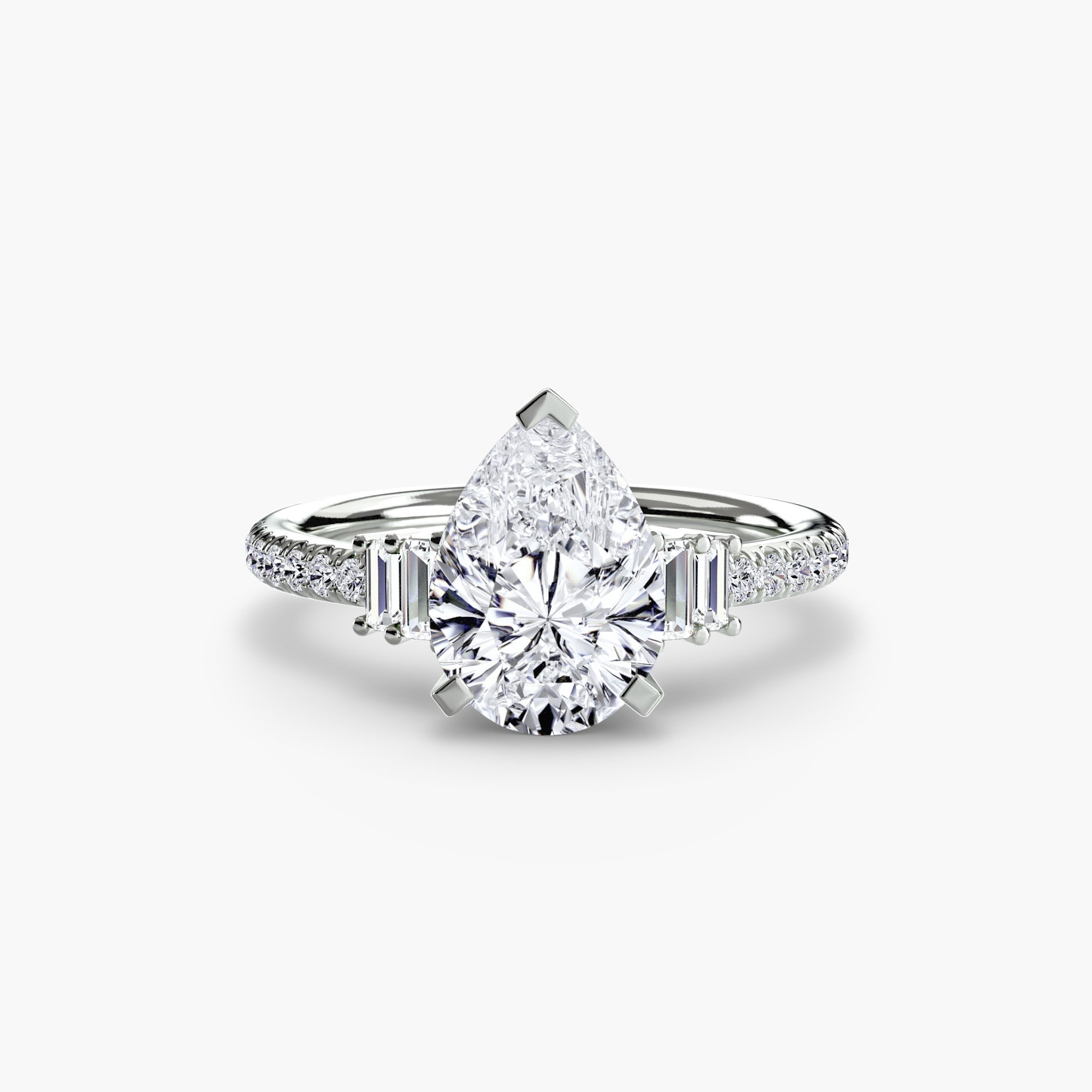 Solitaire with Pavé 4 - Prestige Stones