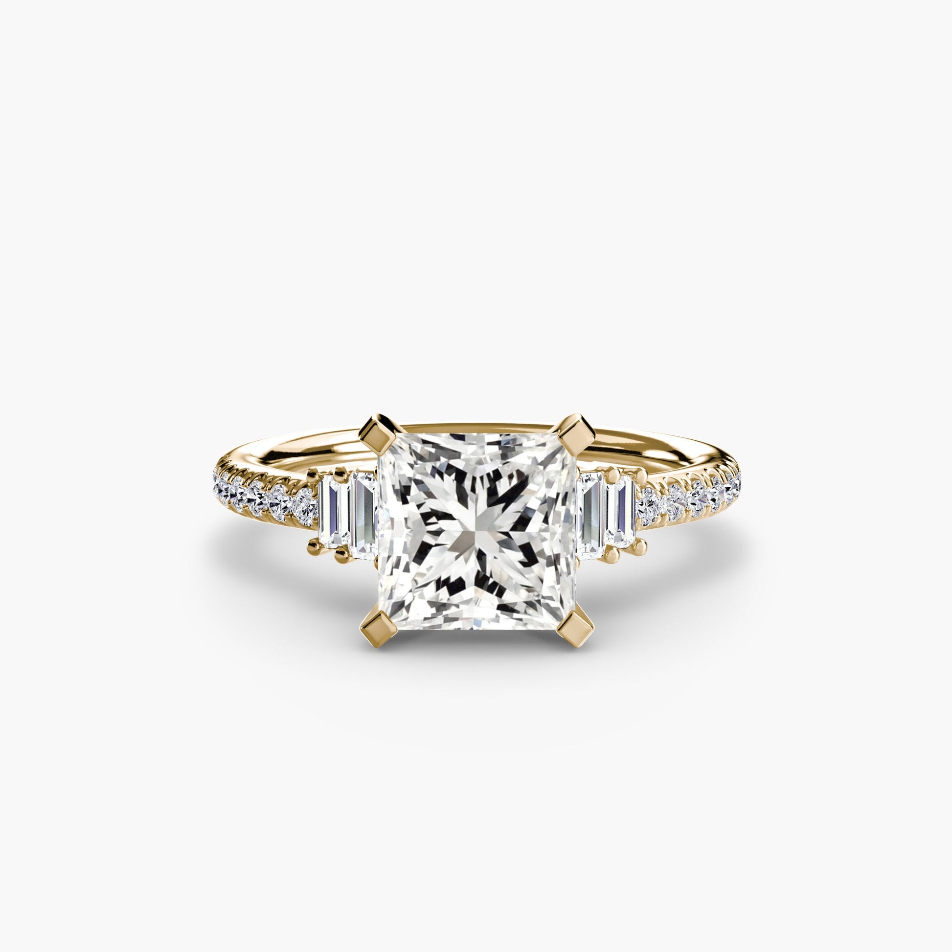 Solitaire with Pavé 4 - Prestige Stones