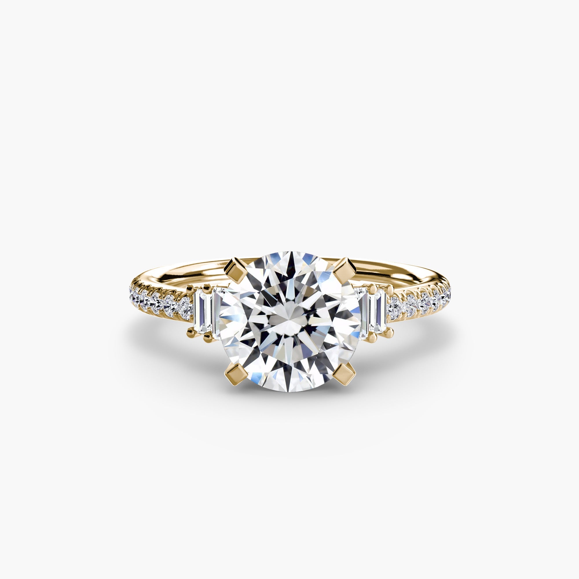 Solitaire with Pavé 4 - Prestige Stones