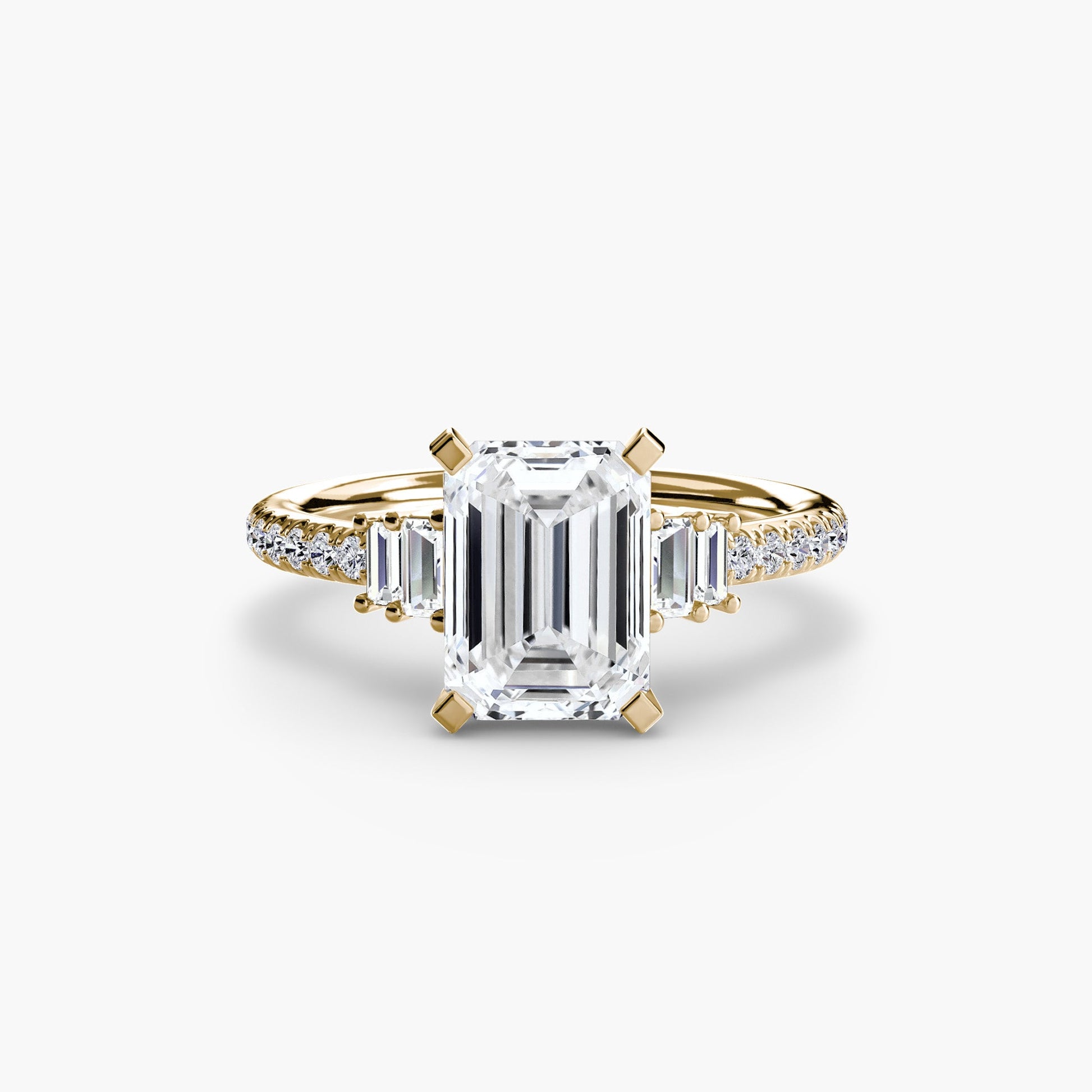 Solitaire with Pavé 4 - Prestige Stones