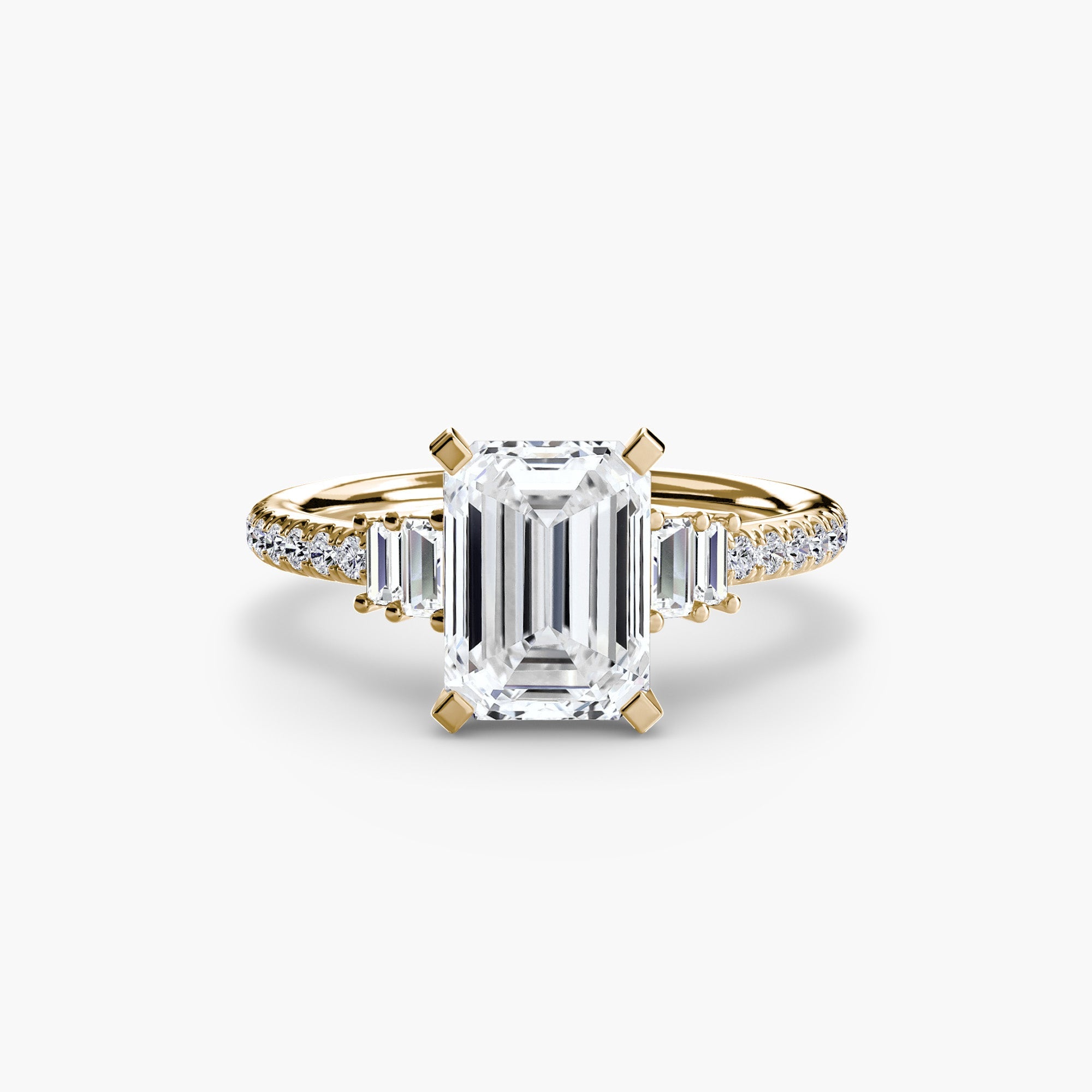 Solitaire with Pavé 4 - Prestige Stones