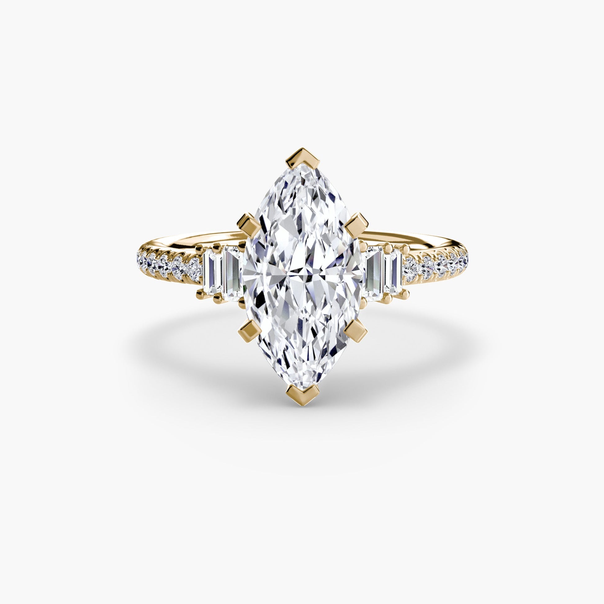 Solitaire with Pavé 4 - Prestige Stones