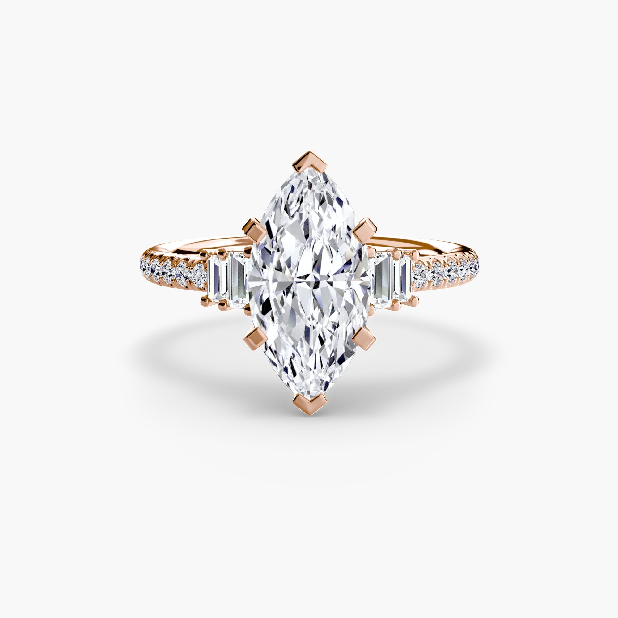 Solitaire with Pavé 4 - Prestige Stones