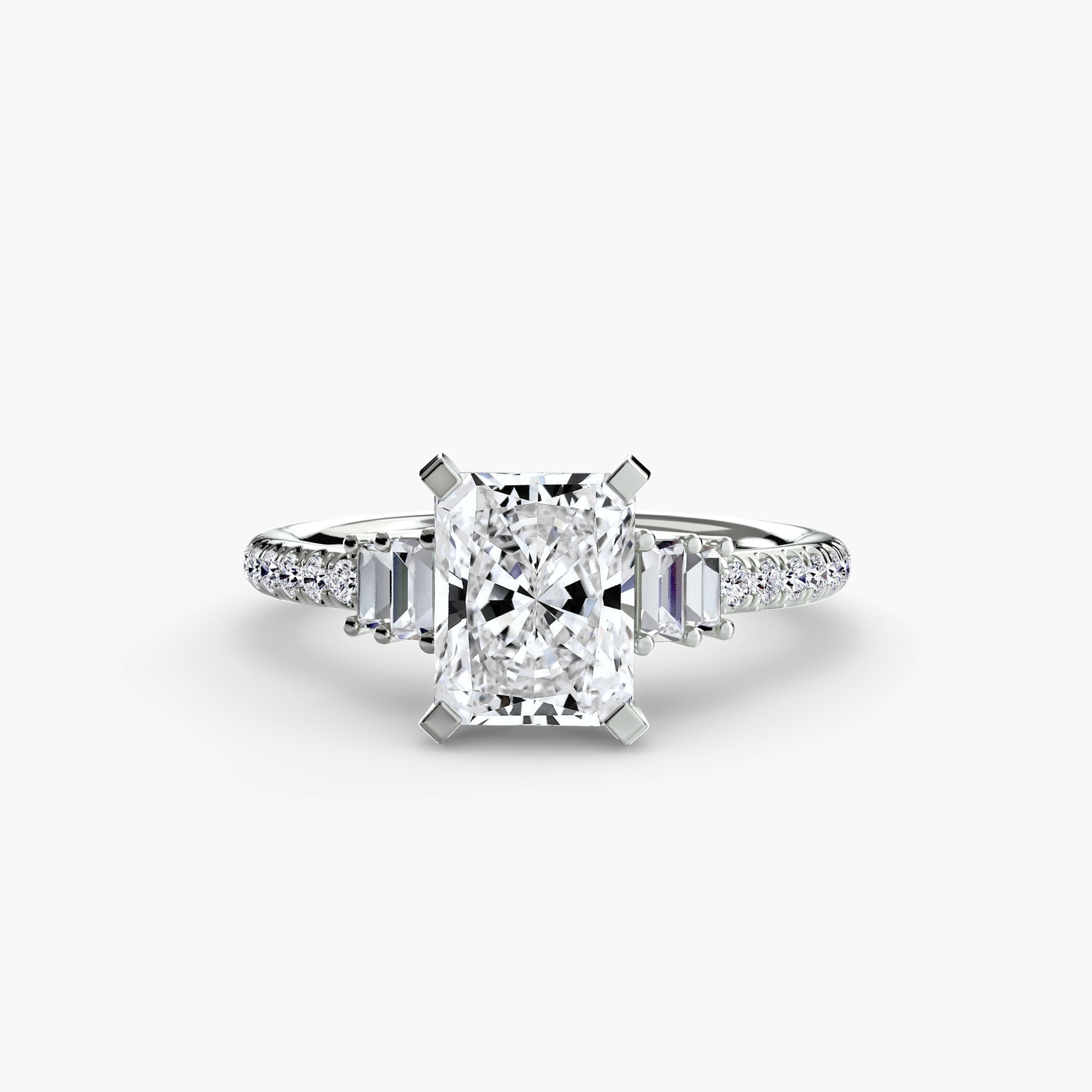 Solitaire with Pavé 4 - Prestige Stones