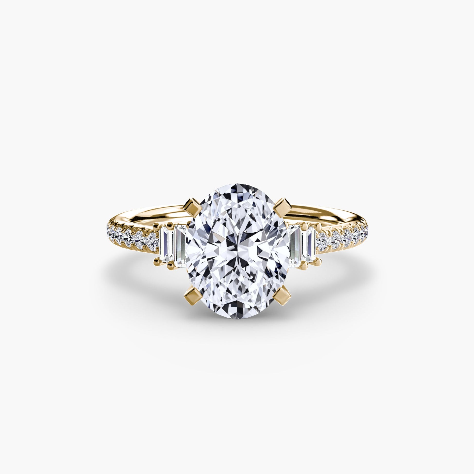 Solitaire with Pavé 4 - Prestige Stones