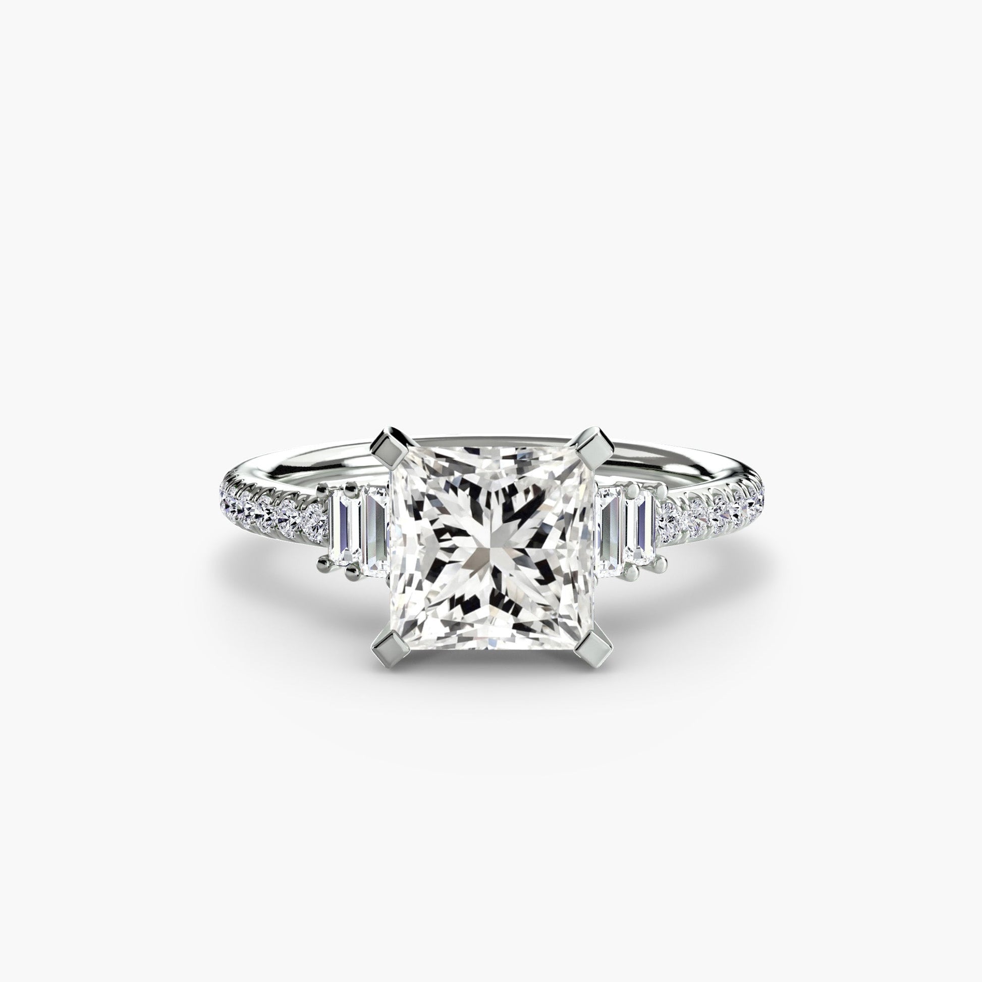 Solitaire with Pavé 4 - Prestige Stones