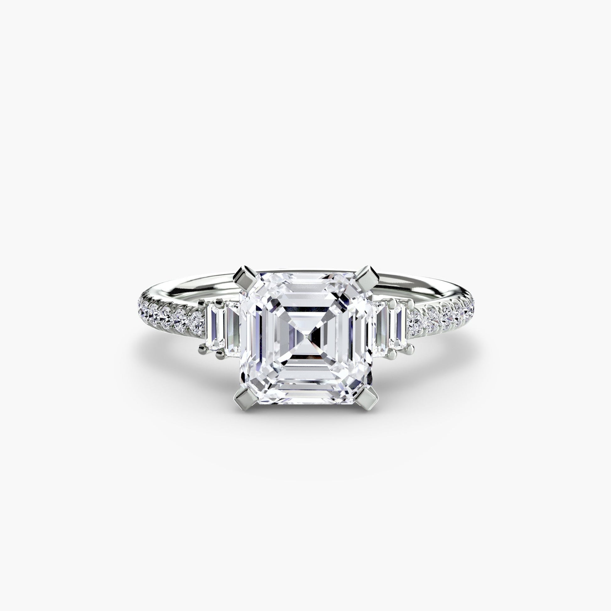 Solitaire with Pavé 4 - Prestige Stones
