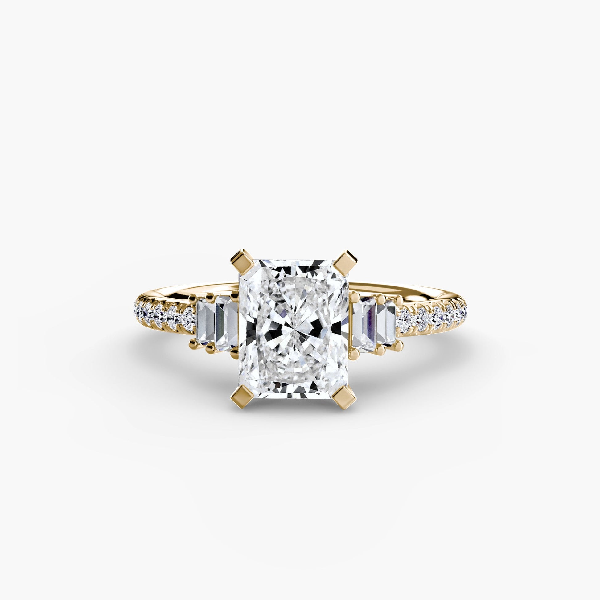 Solitaire with Pavé 4 - Prestige Stones