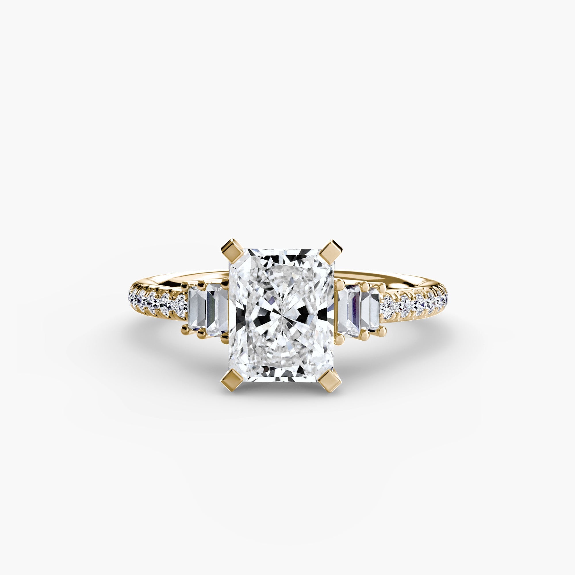 Solitaire with Pavé 4 - Prestige Stones