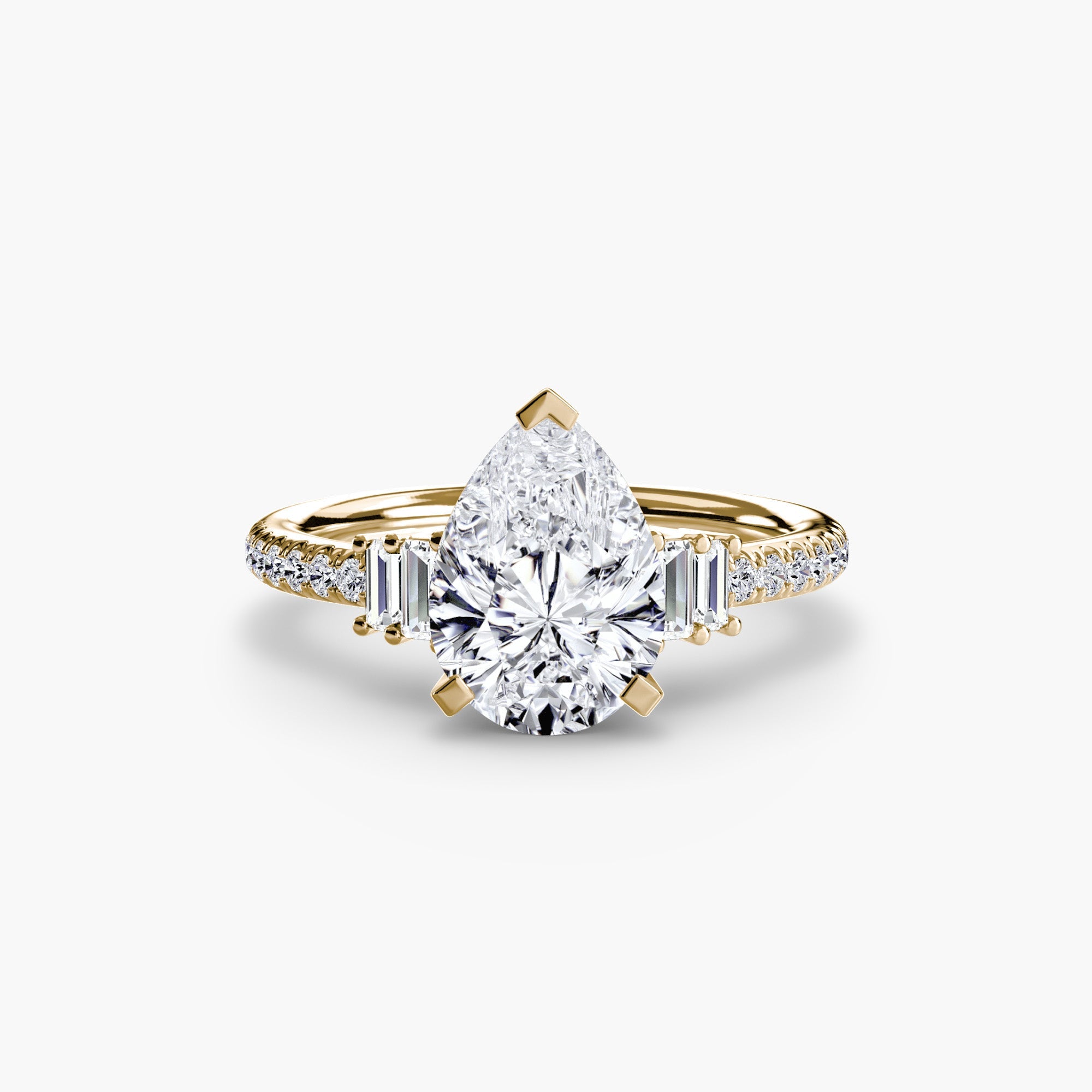 Solitaire with Pavé 4 - Prestige Stones