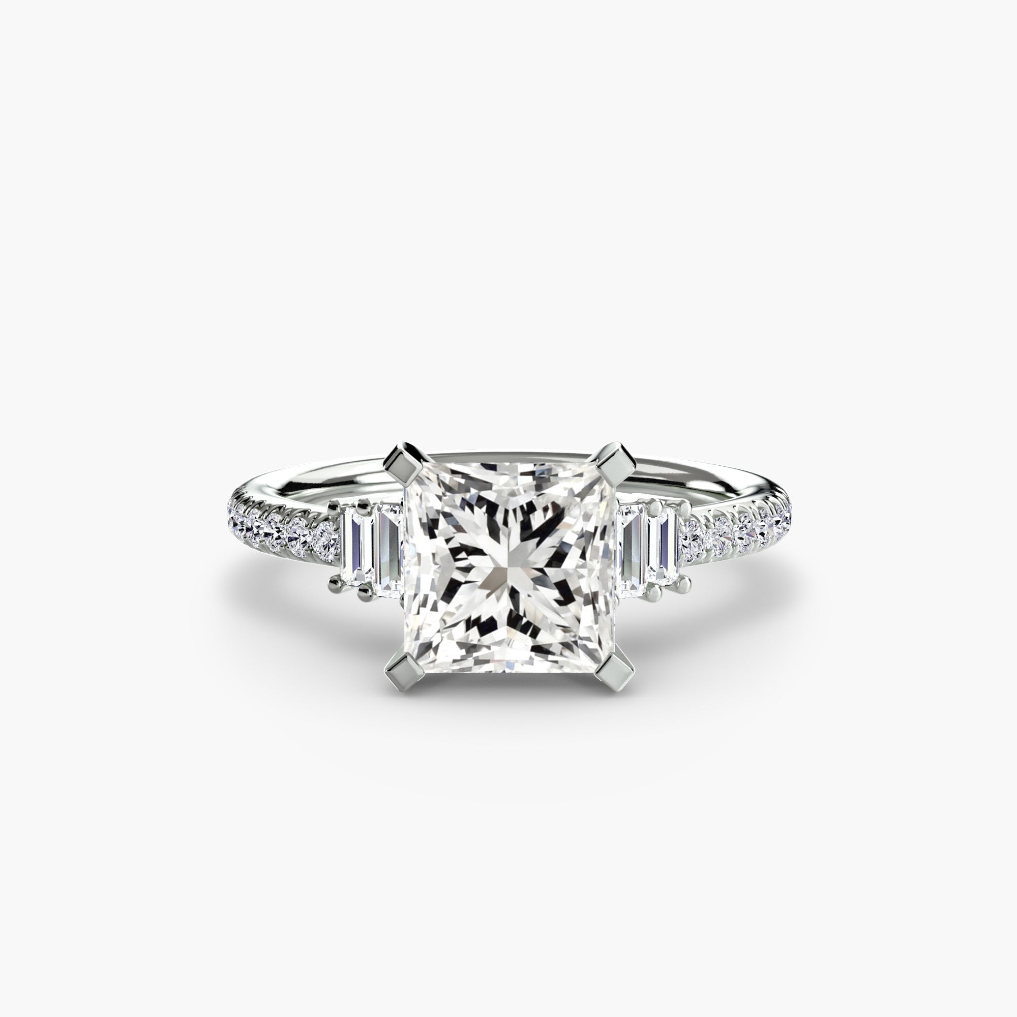 Solitaire with Pavé 4 - Prestige Stones