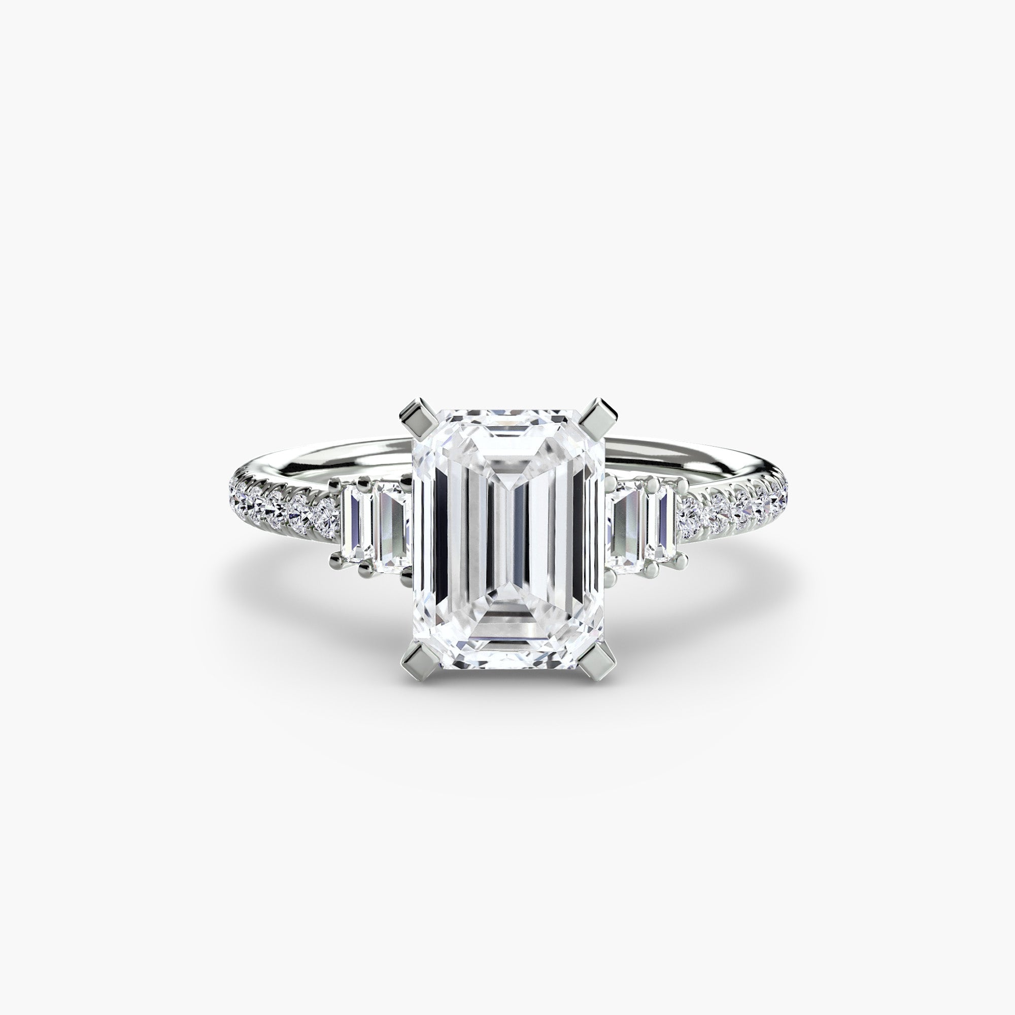 Solitaire with Pavé 4 - Prestige Stones