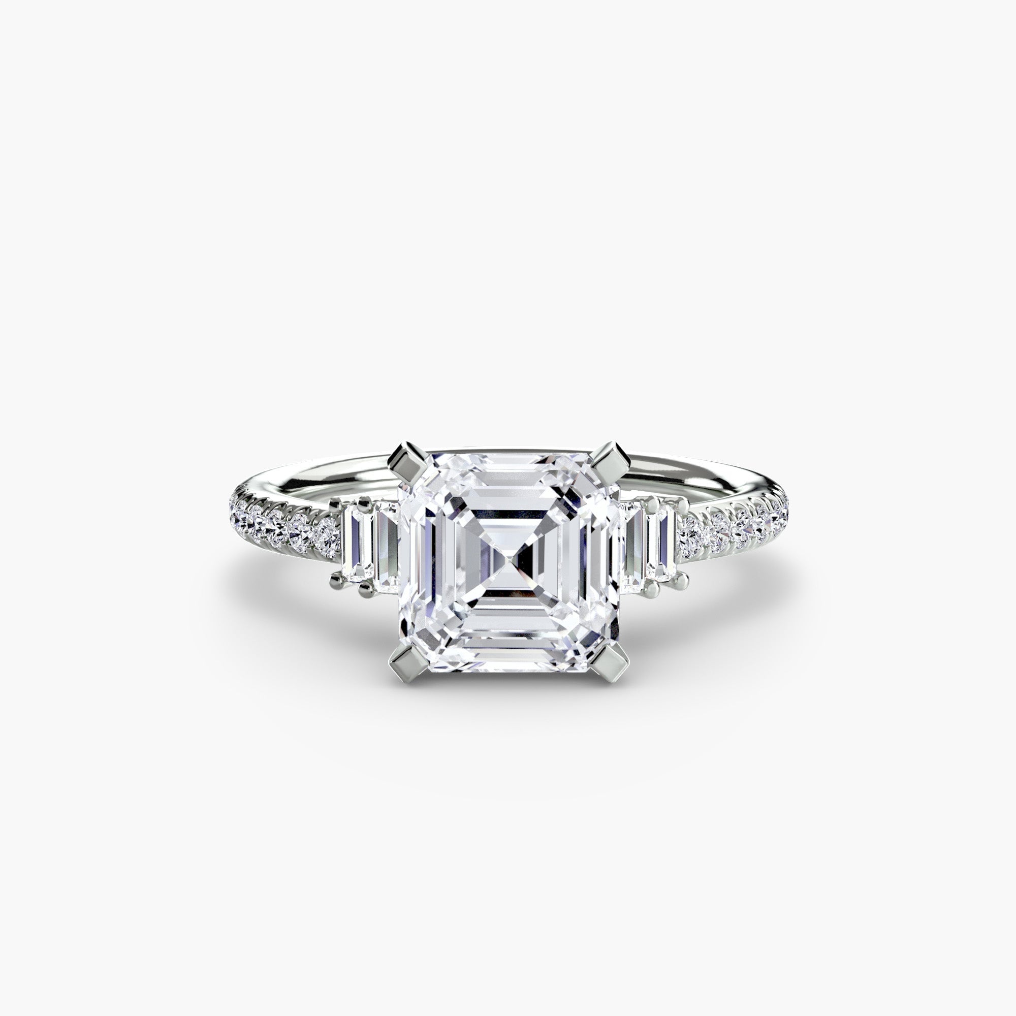 Solitaire with Pavé 4 - Prestige Stones