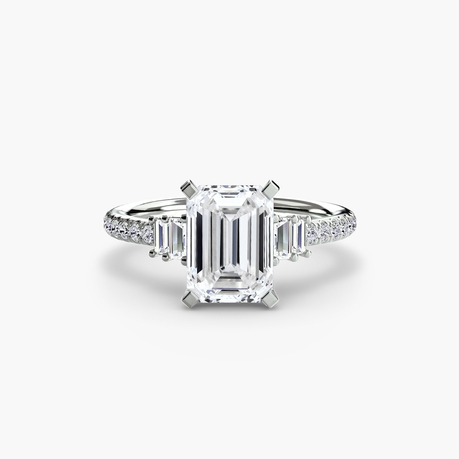 Solitaire with Pavé 4 - Prestige Stones