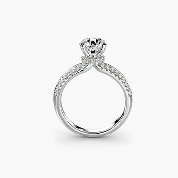 Solitaire with Pavé - Prestige Stones