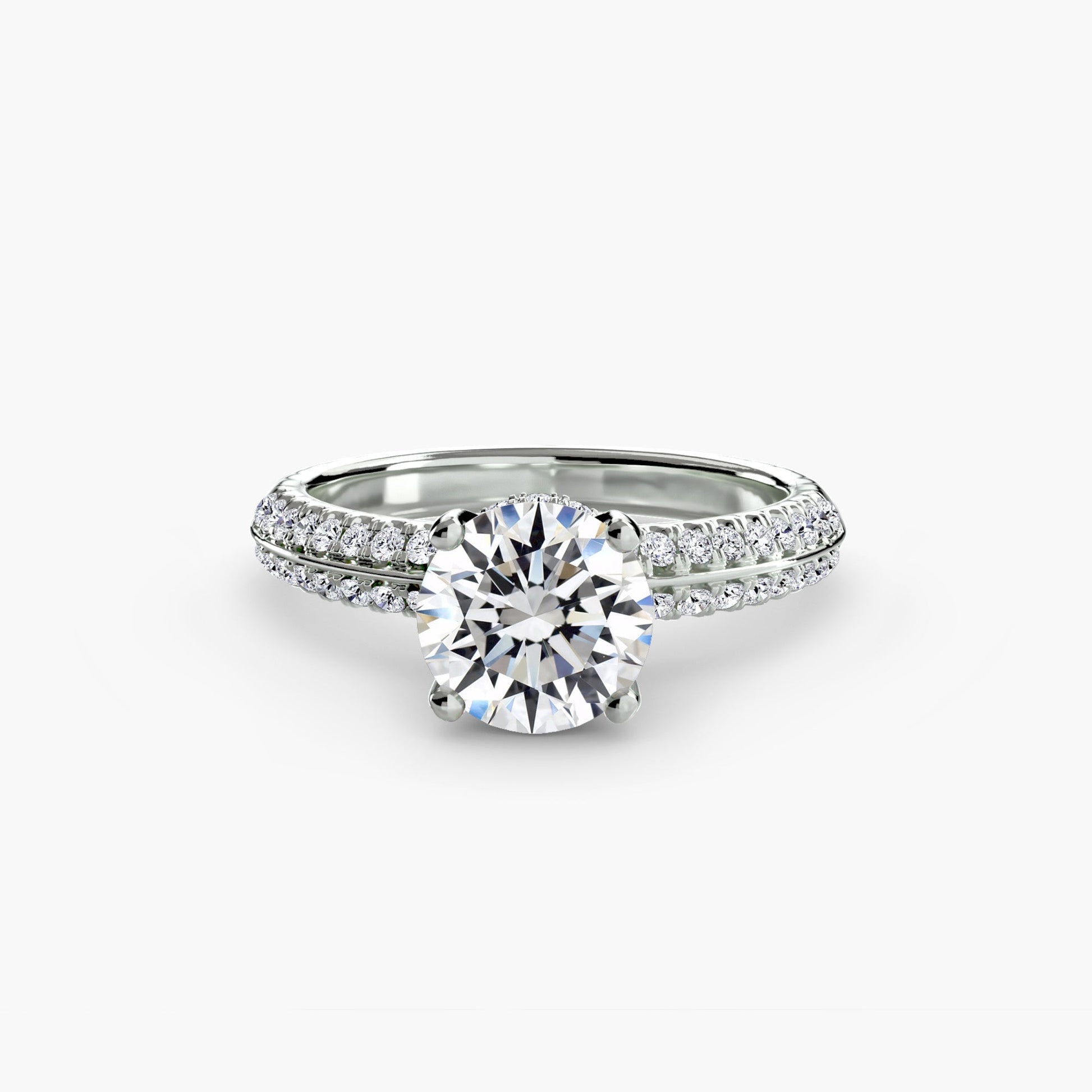 Solitaire with Pavé - Prestige Stones