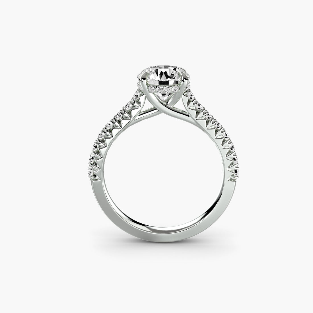Solitaire with Pavé 5 - Prestige Stones