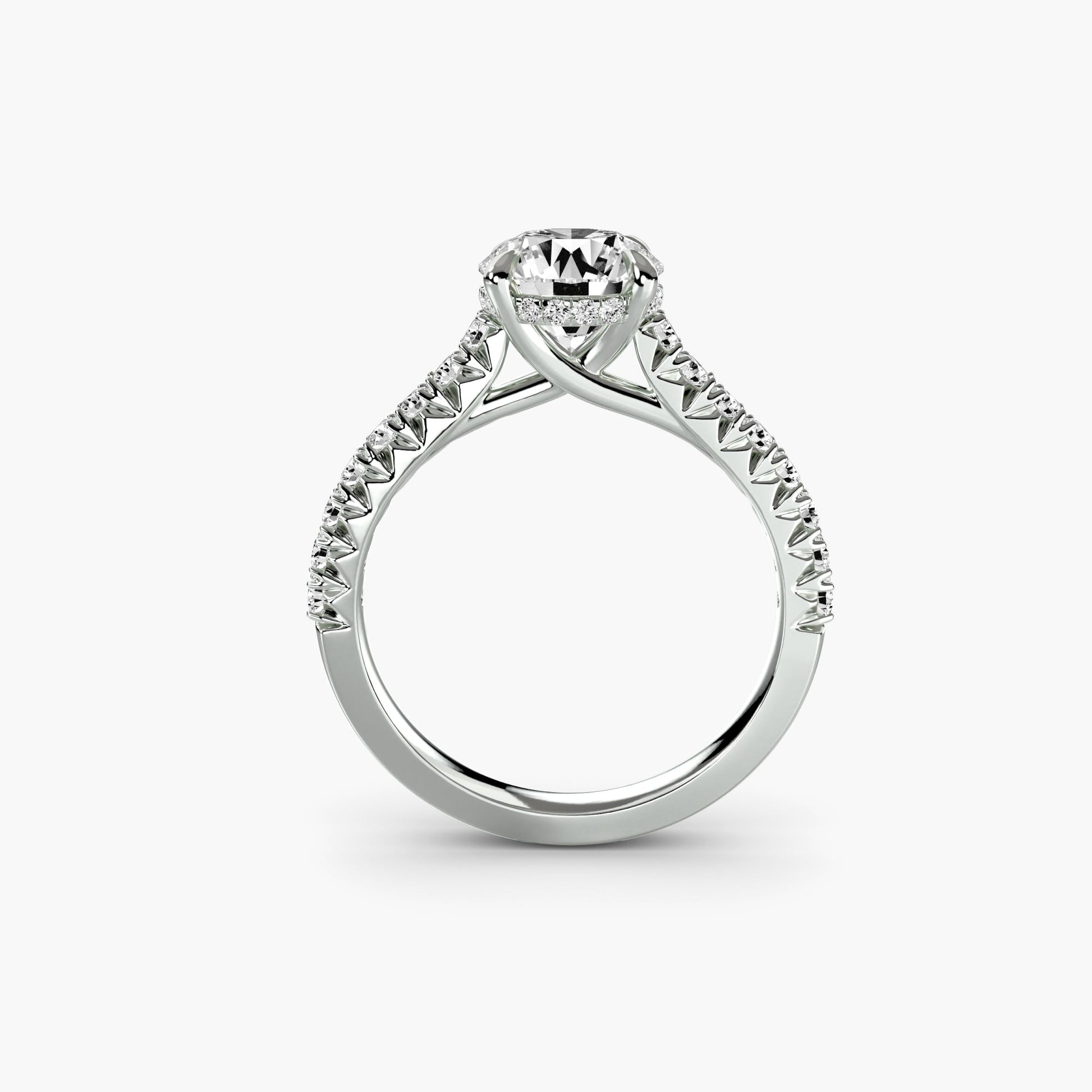 Solitaire with Pavé 5 - Prestige Stones