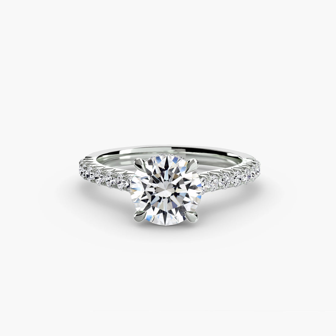 Solitaire with Pavé 5 - Prestige Stones