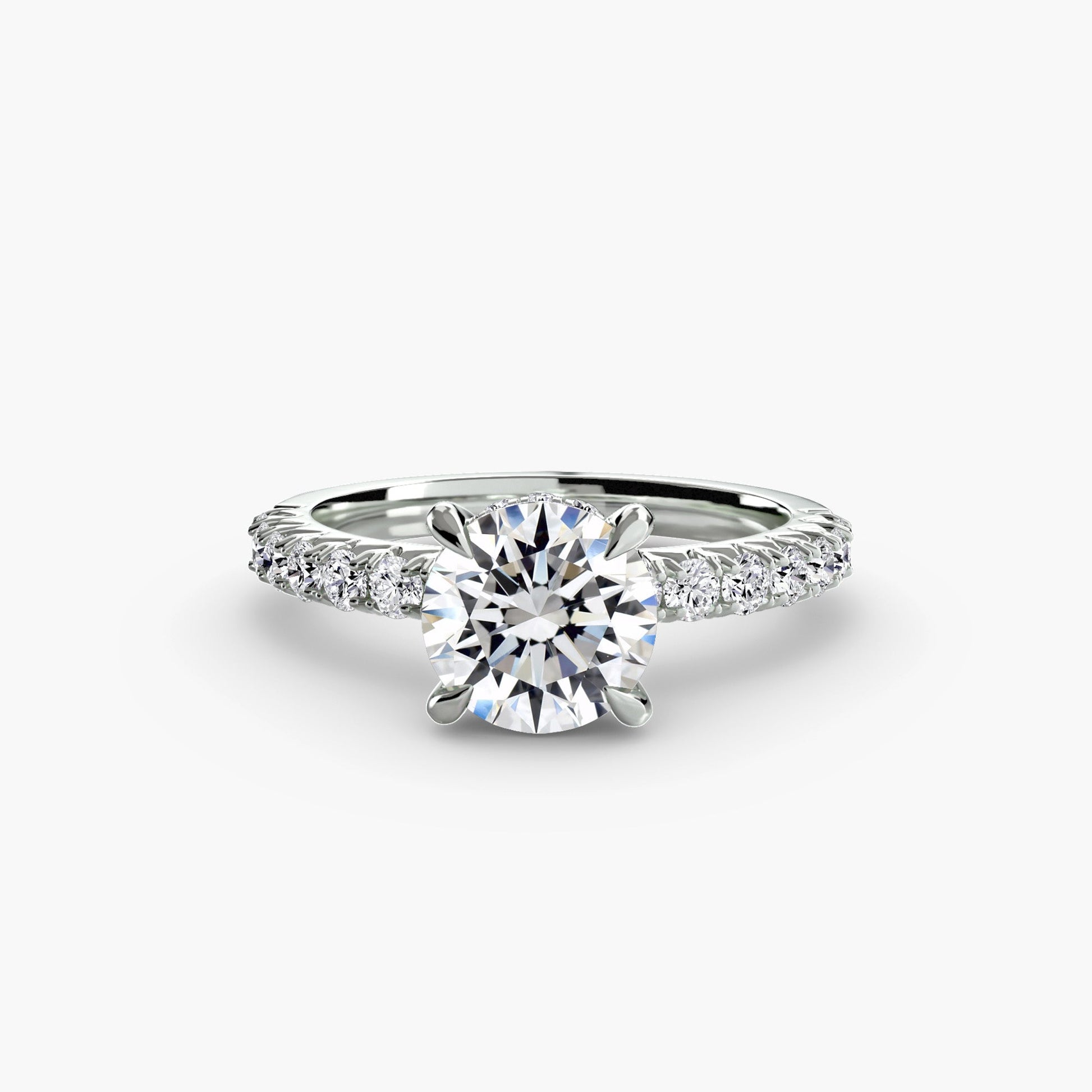 Solitaire with Pavé 6 - Prestige Stones