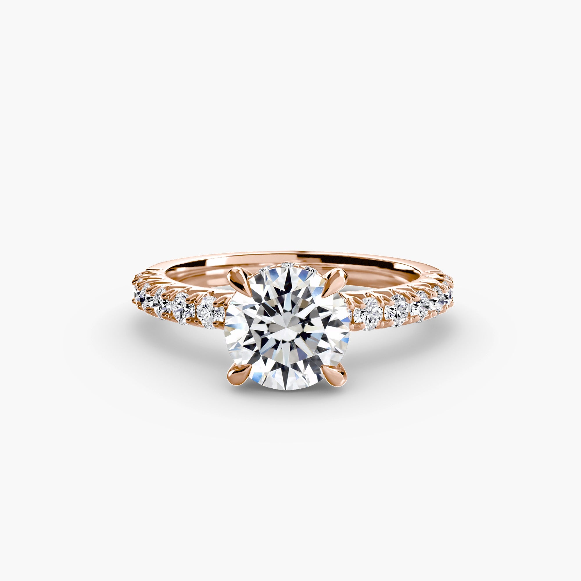 Solitaire with Pavé 6 - Prestige Stones
