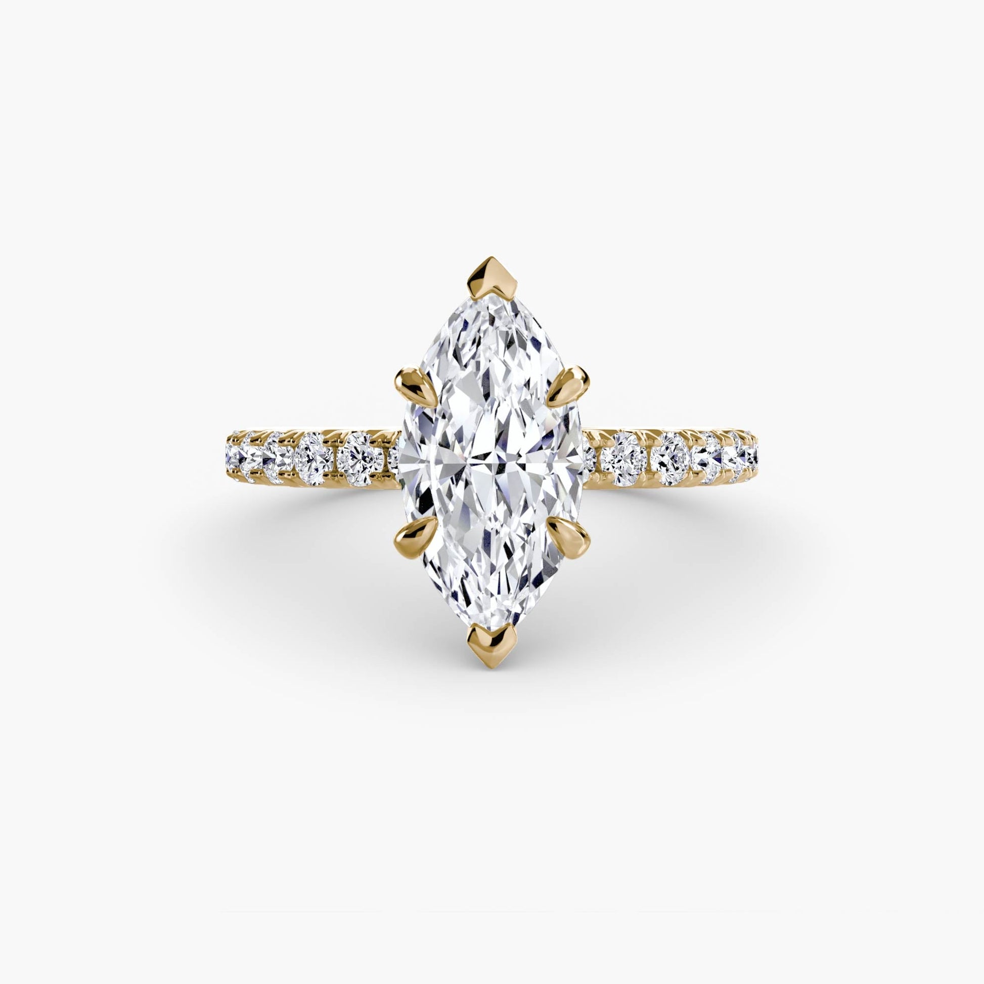 Solitaire with Pavé 6 - Prestige Stones