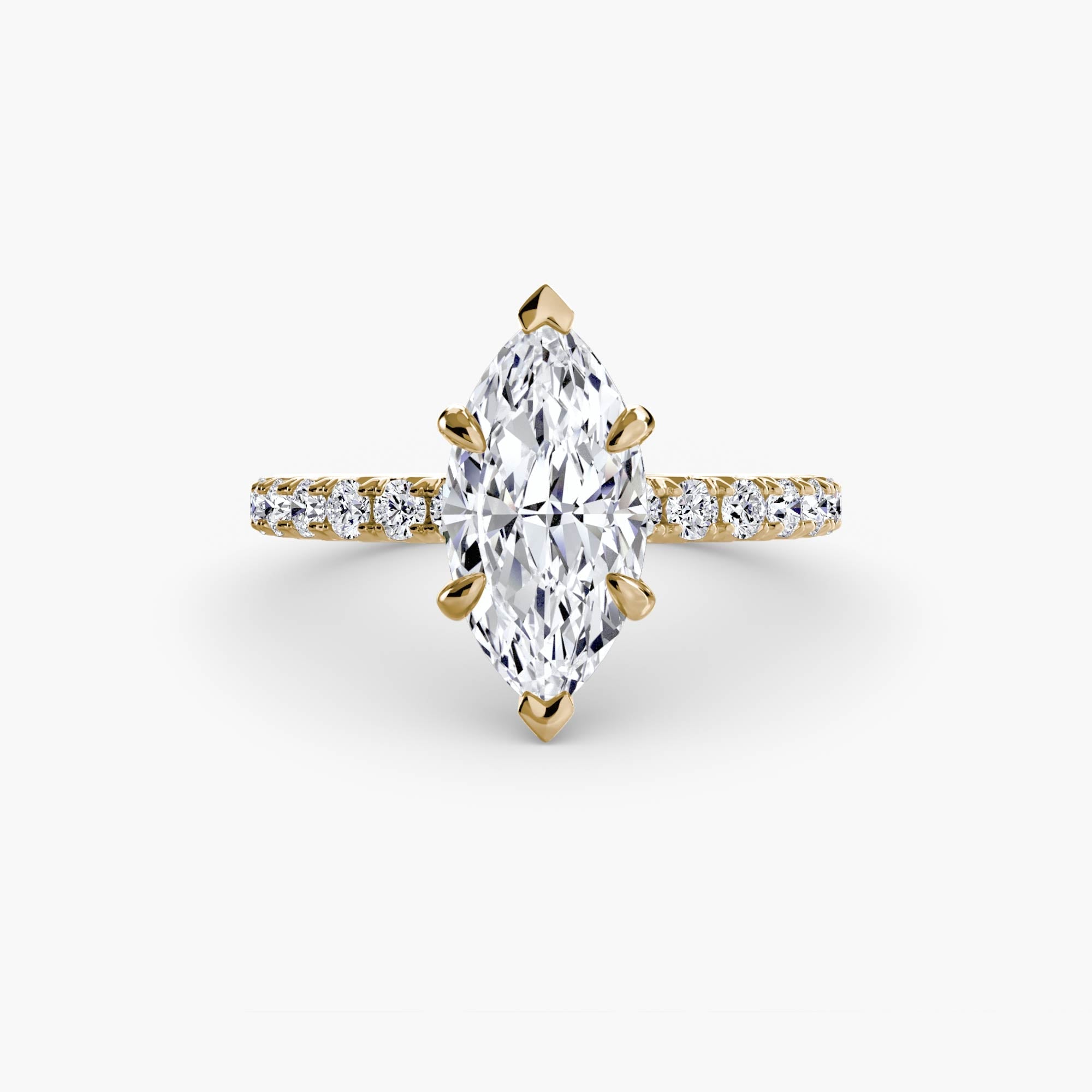 Solitaire with Pavé 6 - Prestige Stones