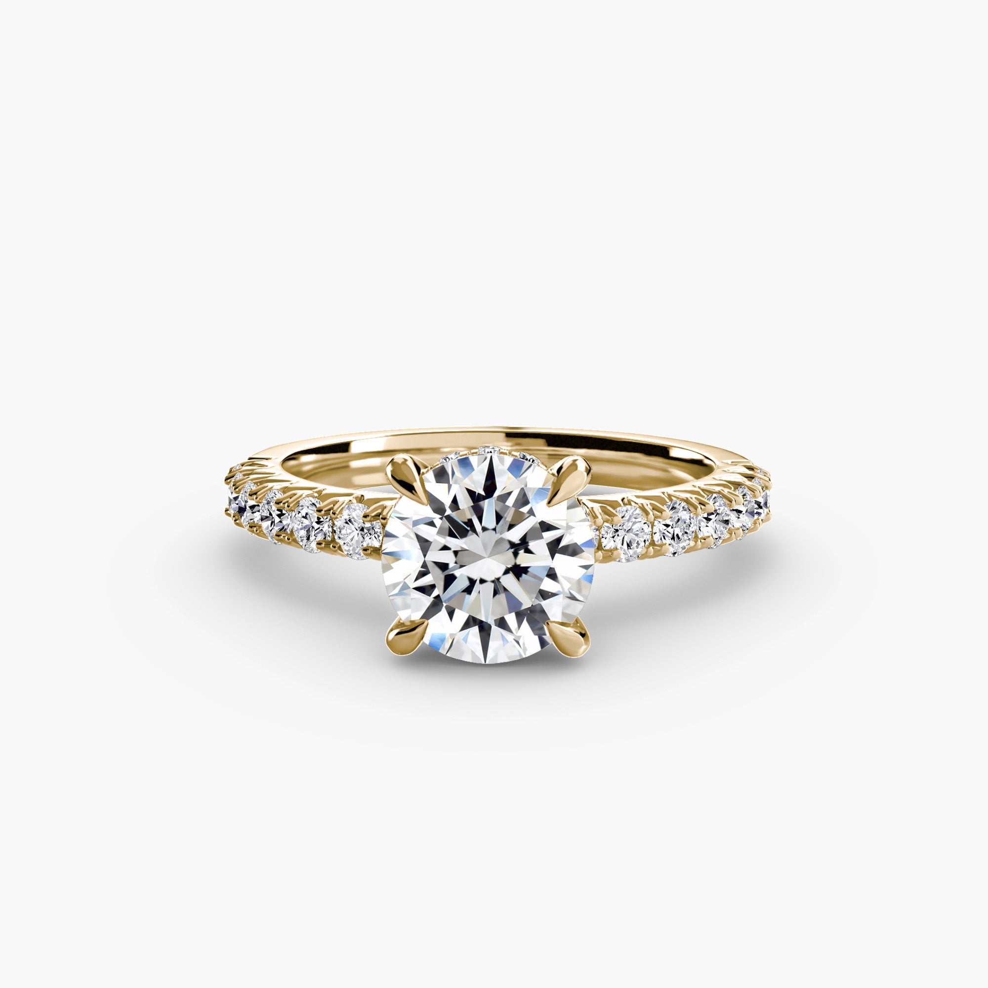 Solitaire with Pavé 6 - Prestige Stones