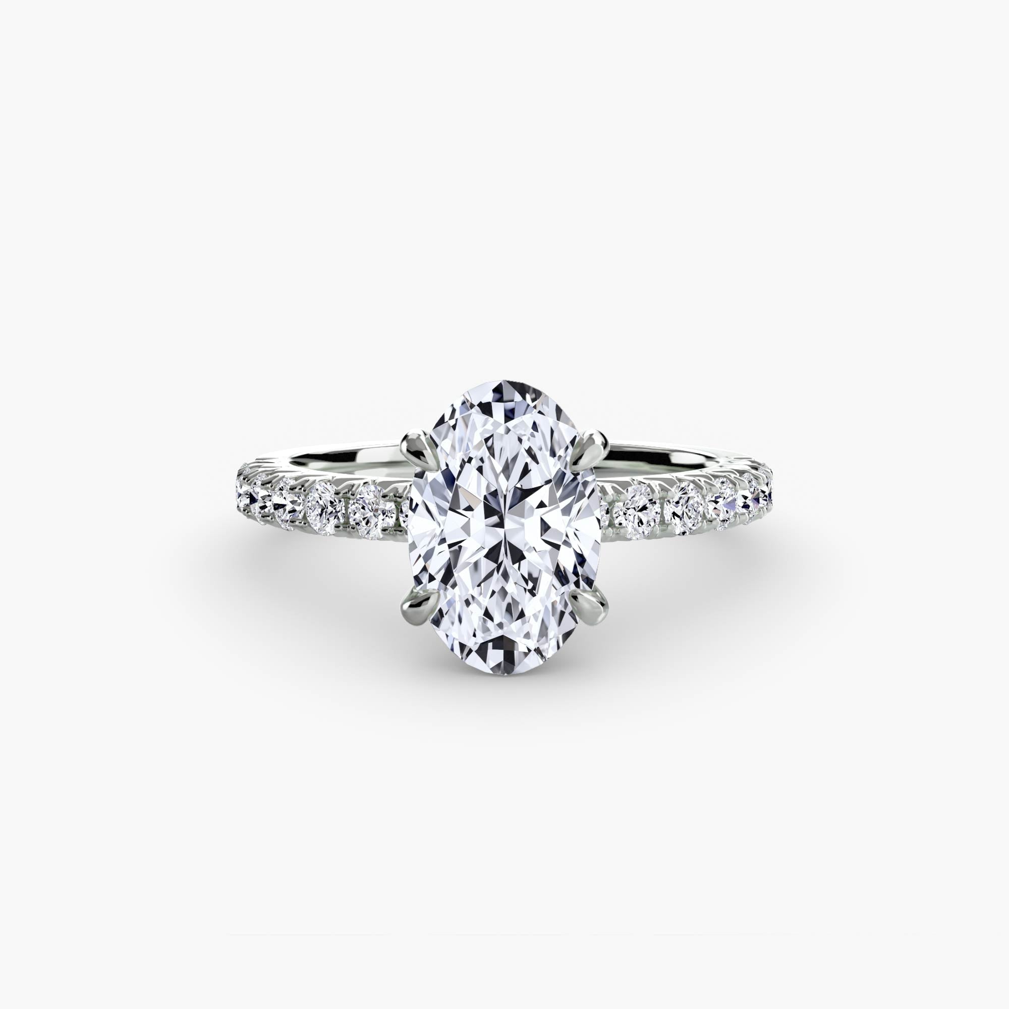 Solitaire with Pavé 6 - Prestige Stones
