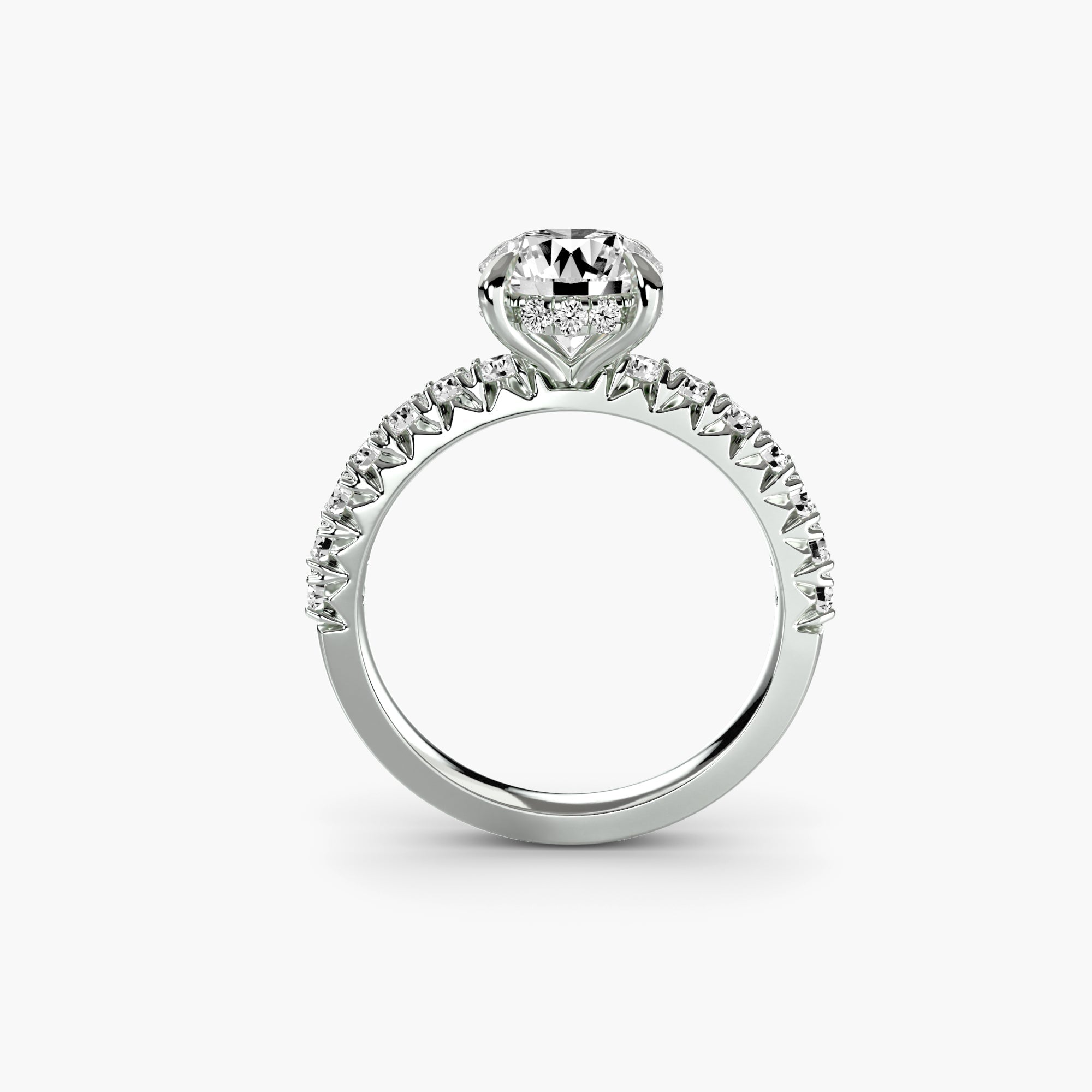 Solitaire with Pavé 6 - Prestige Stones