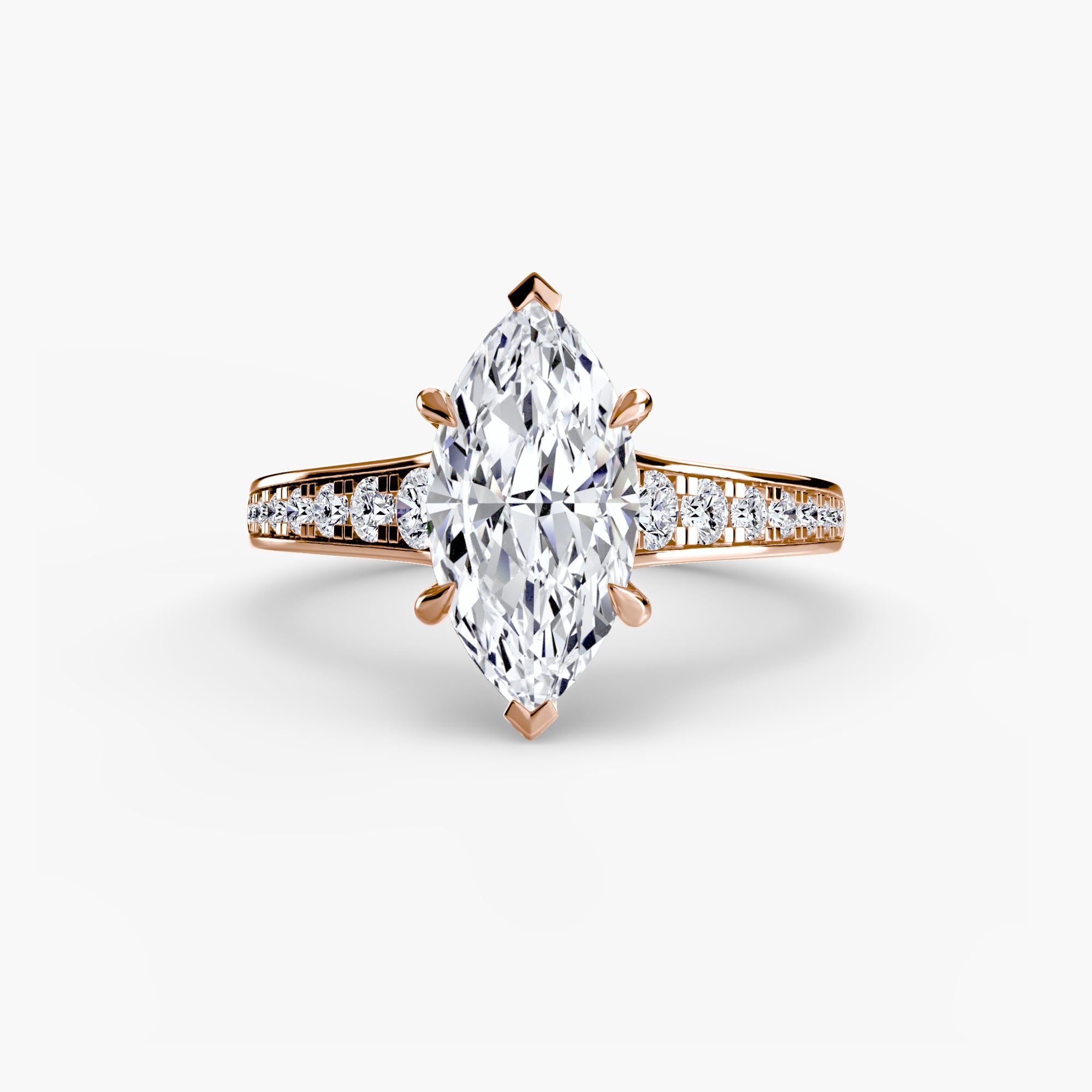 Solitaire with Pavé 7 - Prestige Stones