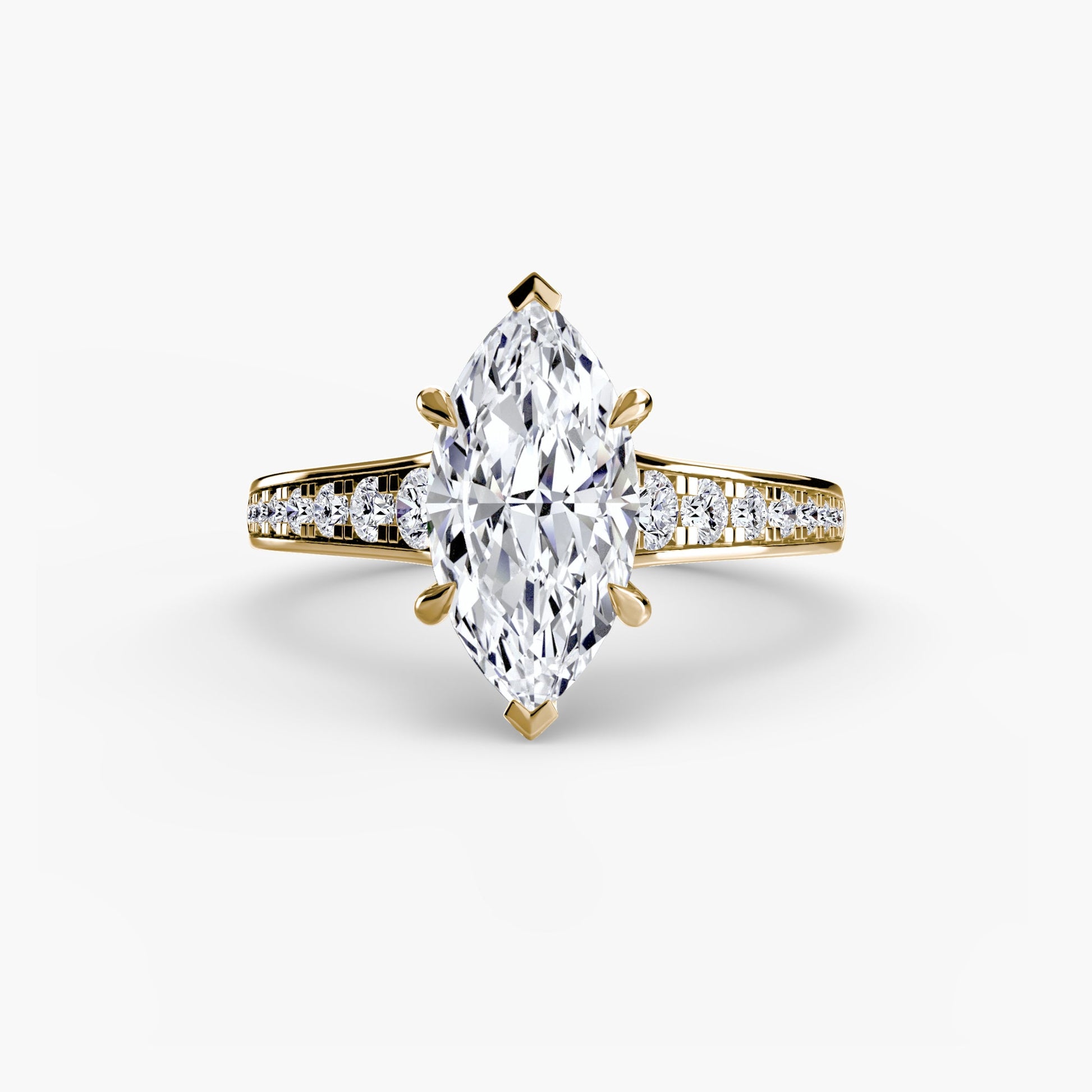 Solitaire with Pavé 7 - Prestige Stones