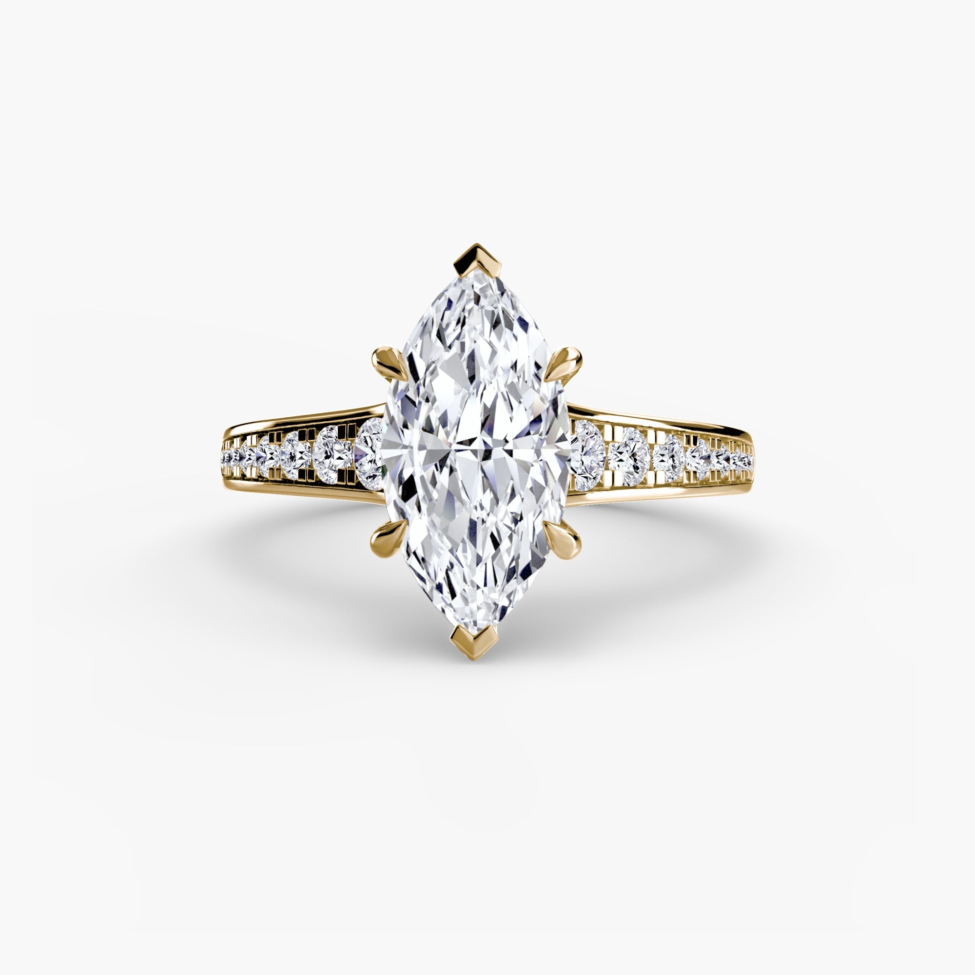 Solitaire with Pavé 7 - Prestige Stones