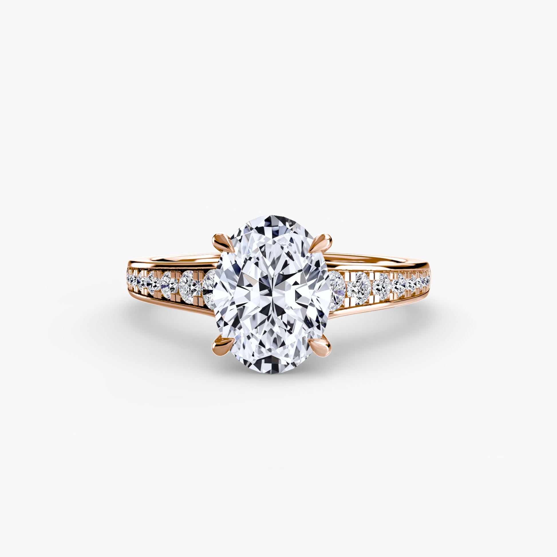 Solitaire with Pavé 7 - Prestige Stones